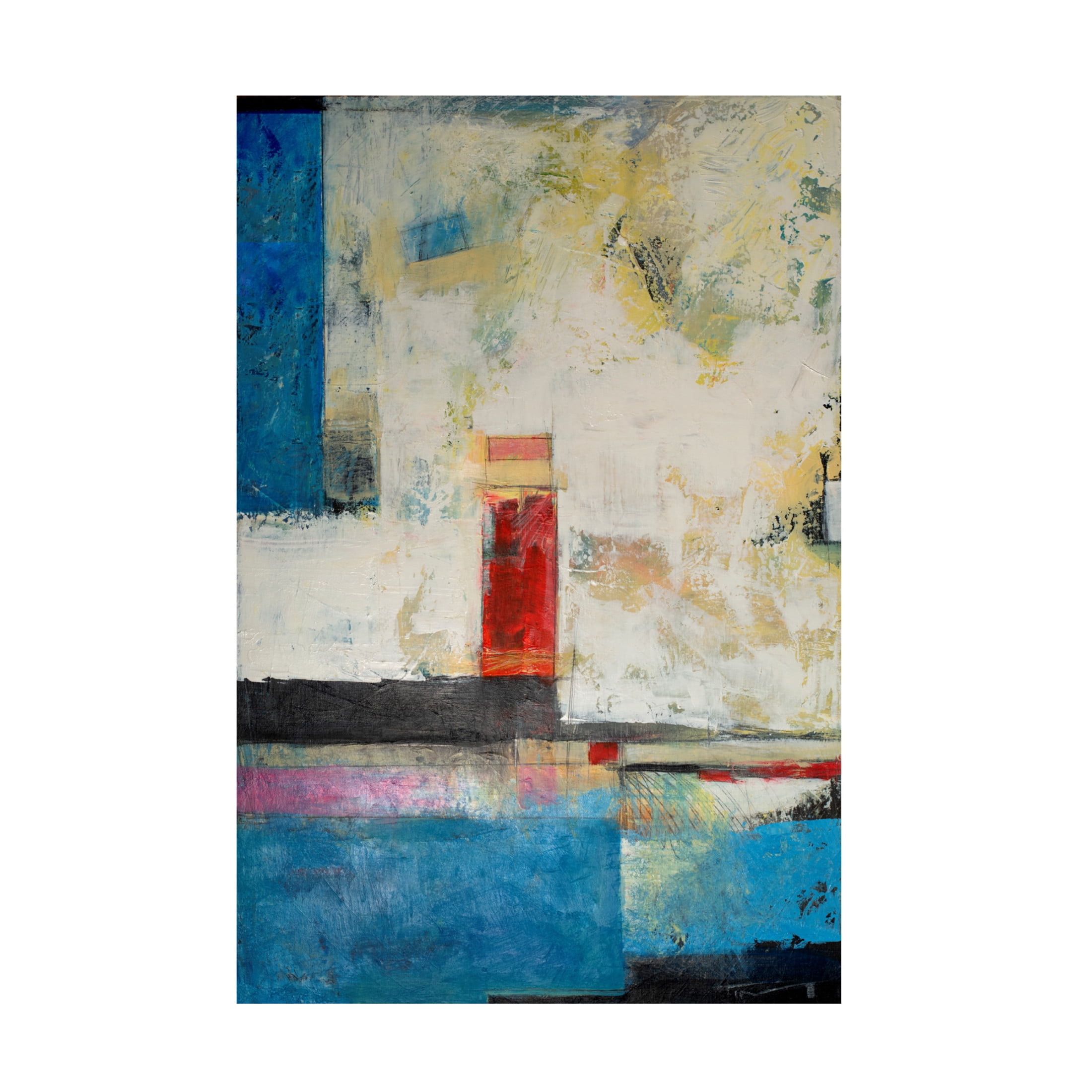 Canvas Wall Art - Tim Nyberg 'At The Pool' Wall Art for Living Room, Bedroom, or Office Décor by Trademark Fine Art - 12 x 19 Inches