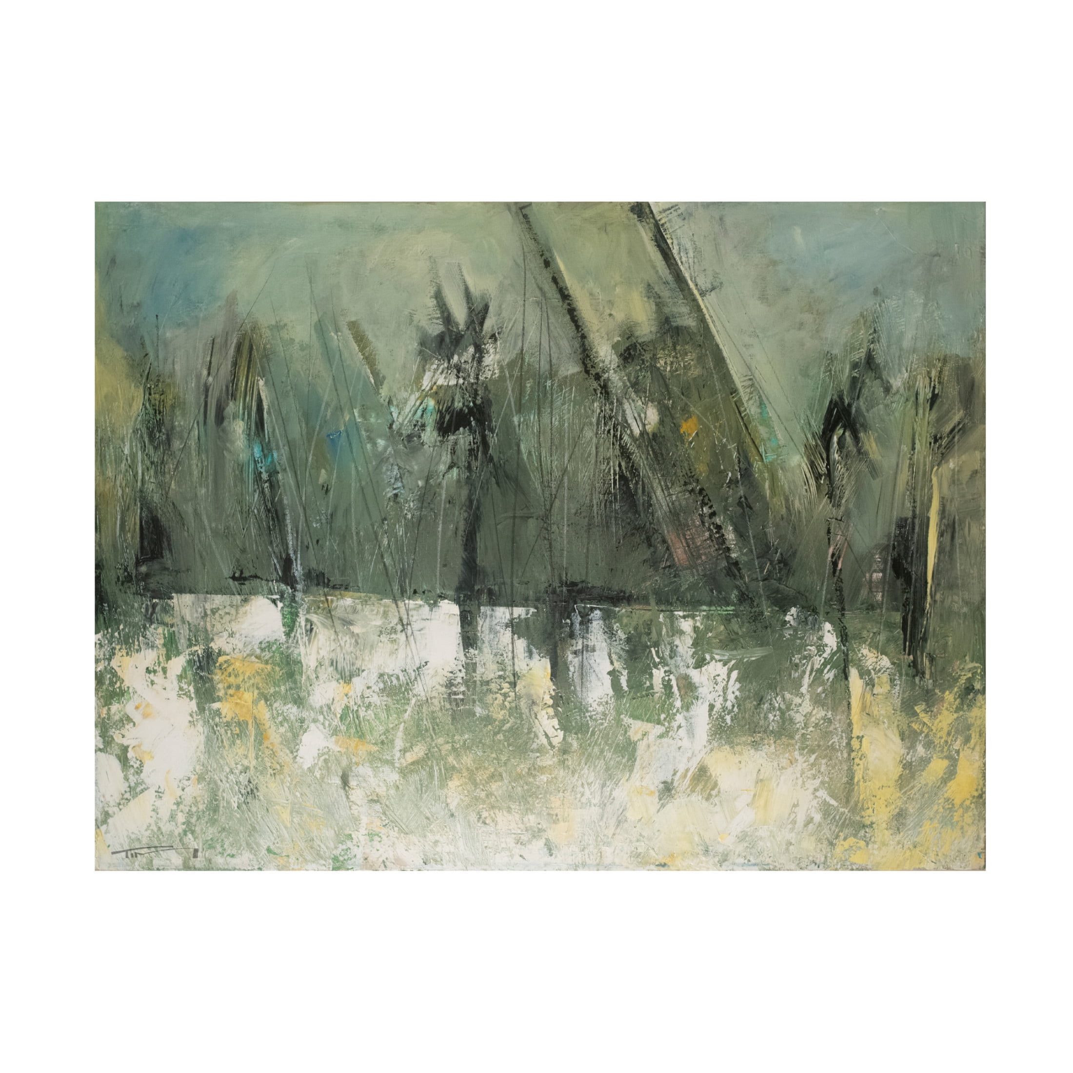 Canvas Wall Art - Tim Nyberg 'First Snow Ridges' Wall Art for Living Room, Bedroom, or Office Décor by Trademark Fine Art - 47 x 35 Inches