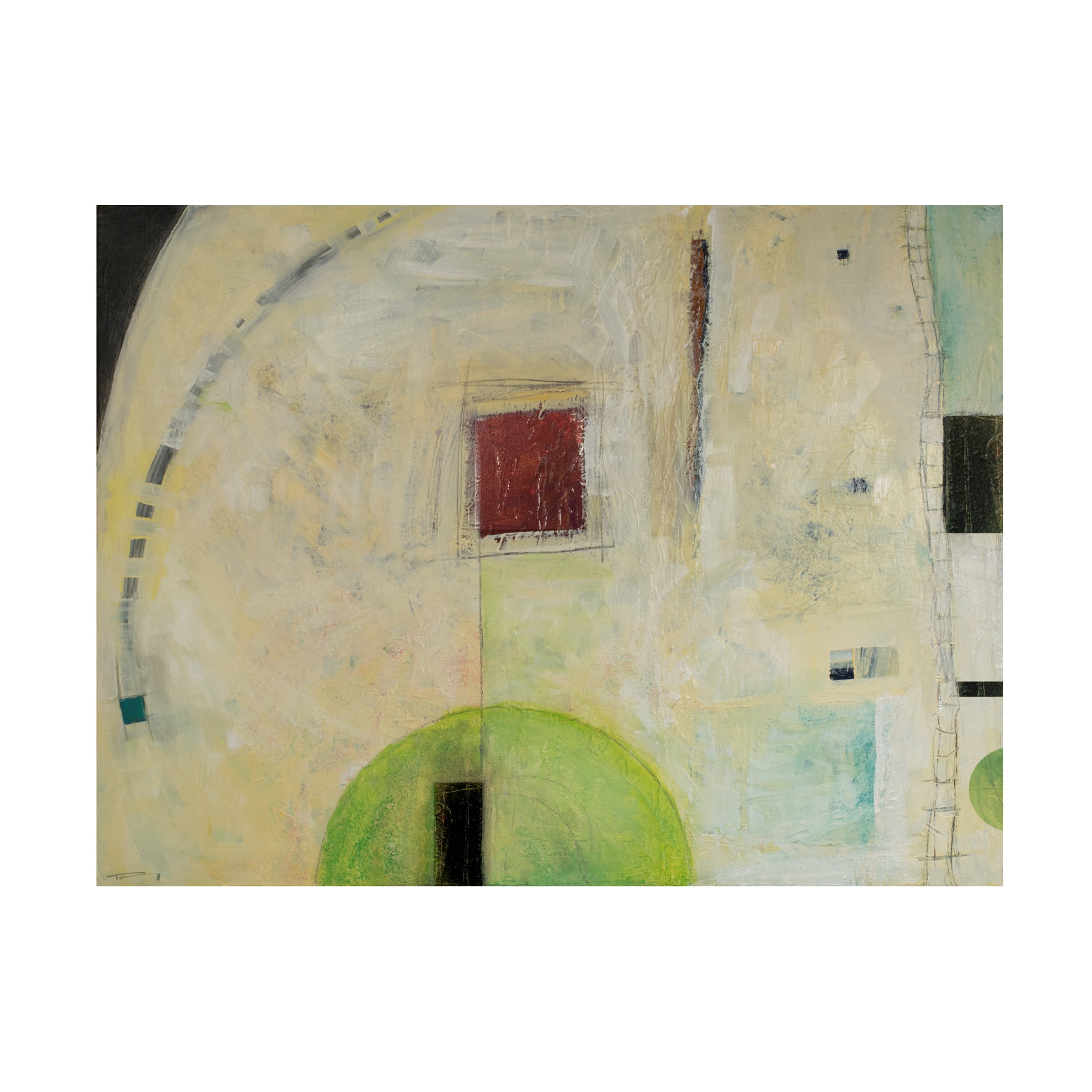 Canvas Wall Art - Tim Nyberg 'Fool Under The Hill' Wall Art for Living Room, Bedroom, or Office DÃ©cor by Trademark Fine Art - 47 x 35 Inches
