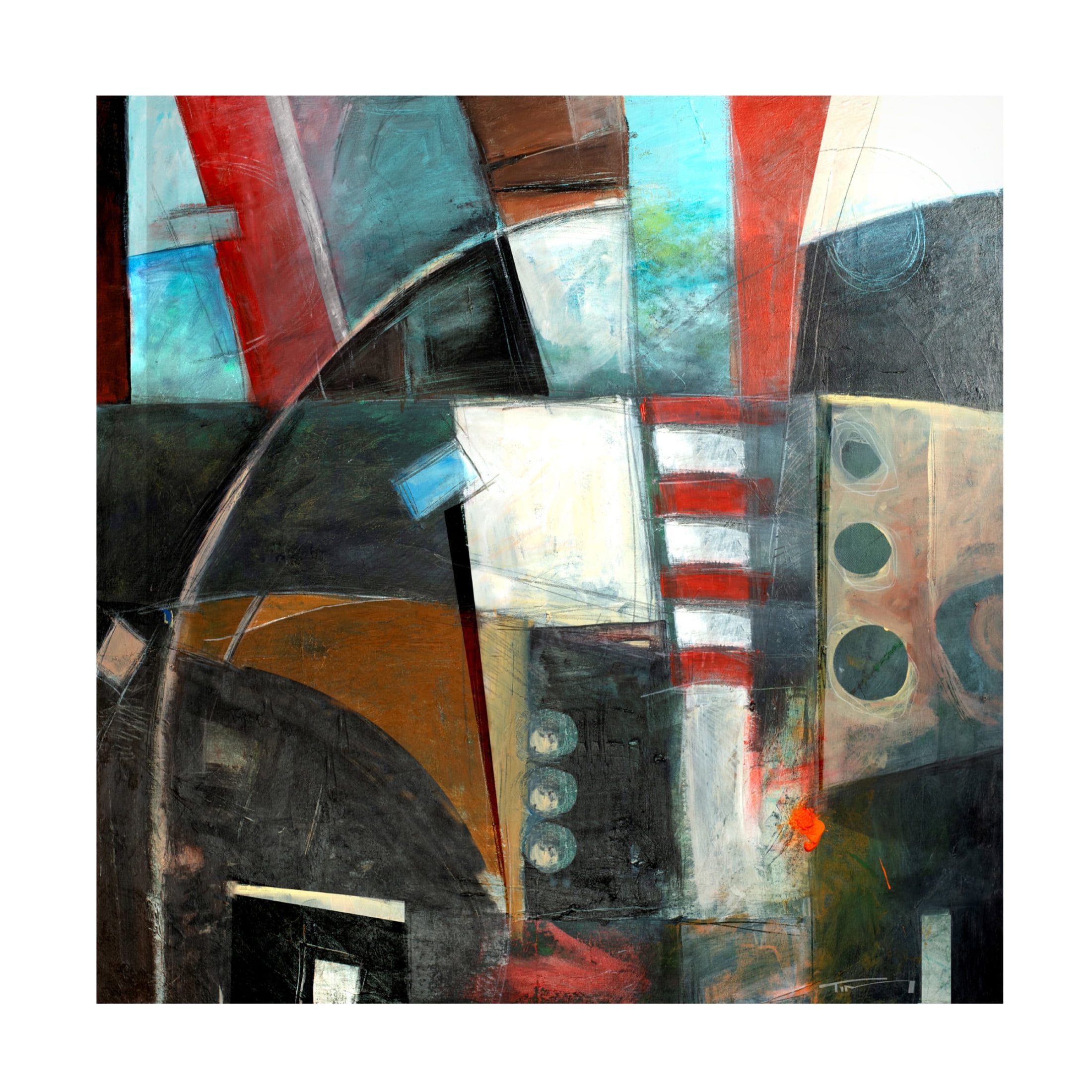 Canvas Wall Art - Tim Nyberg 'Pandamonium' Wall Art for Living Room, Bedroom, or Office Décor by Trademark Fine Art - 18 x 18 Inches