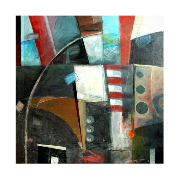 Canvas Wall Art - Tim Nyberg 'Pandamonium' Wall Art for Living Room, Bedroom, or Office Décor by Trademark Fine Art - 35 x 35 Inches