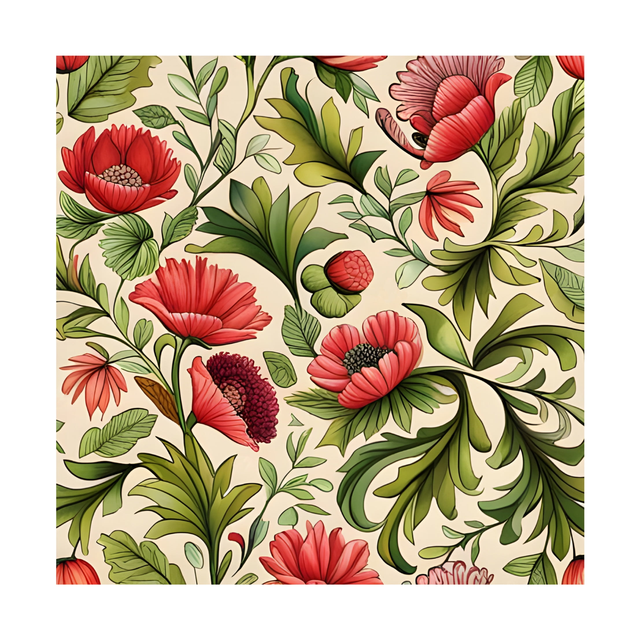 Canvas Wall Art - Tina Lavoie 'Bohemian Garden II' Wall Art for Living Room, Bedroom, or Office Décor by Trademark Fine Art - 24 x 24 Inches
