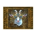 thumbnail image 1 of Canvas Wall Art - Tina Mitchell 'Steampunk Goat' Wall Art for Living Room, Bedroom, or Office Décor by Trademark Fine Art - 19 x 19 Inches, 1 of 4