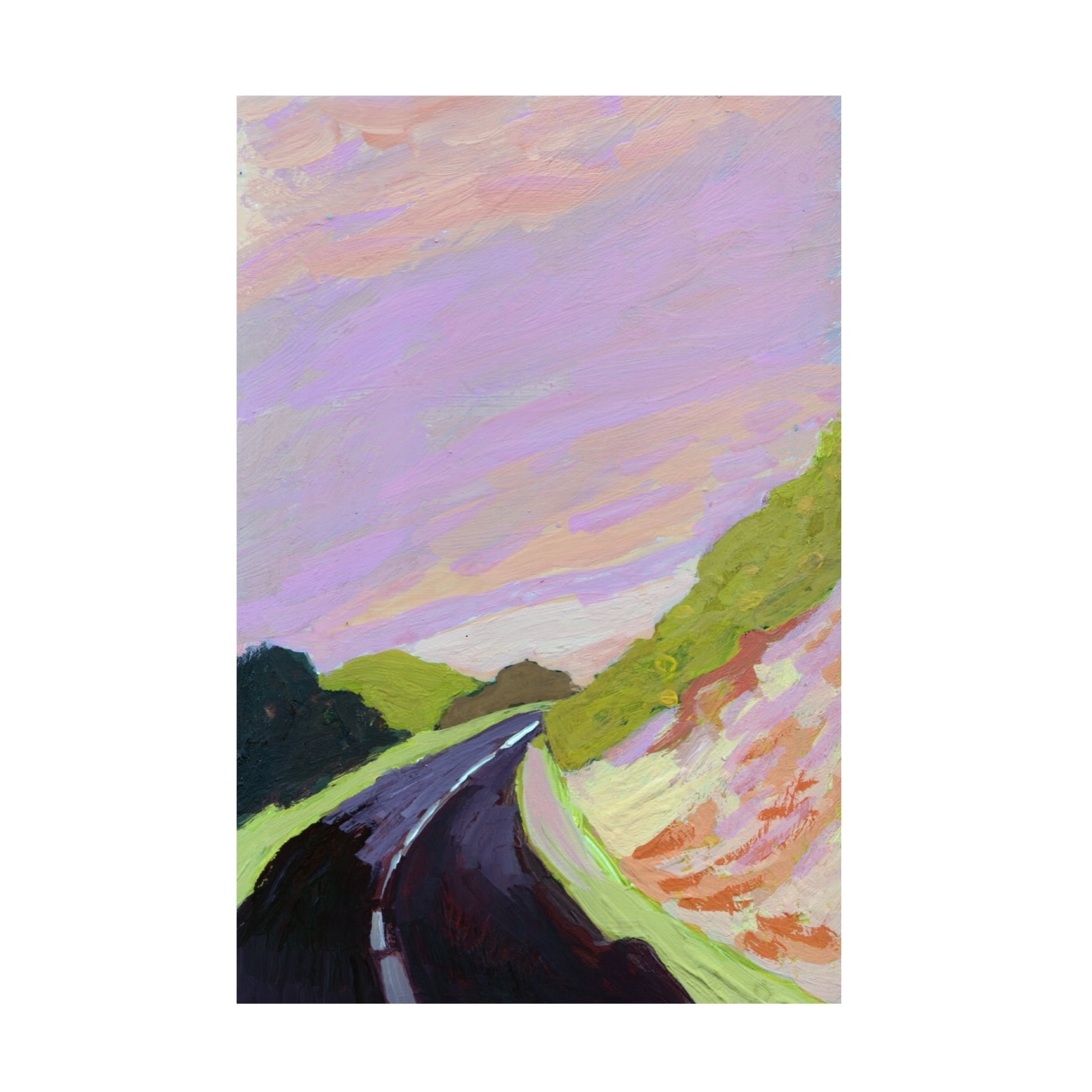 Canvas Wall Art - Toby Gordon 'Around The Bend' Wall Art for Living Room, Bedroom, or Office Décor by Trademark Fine Art - 30 x 47 Inches