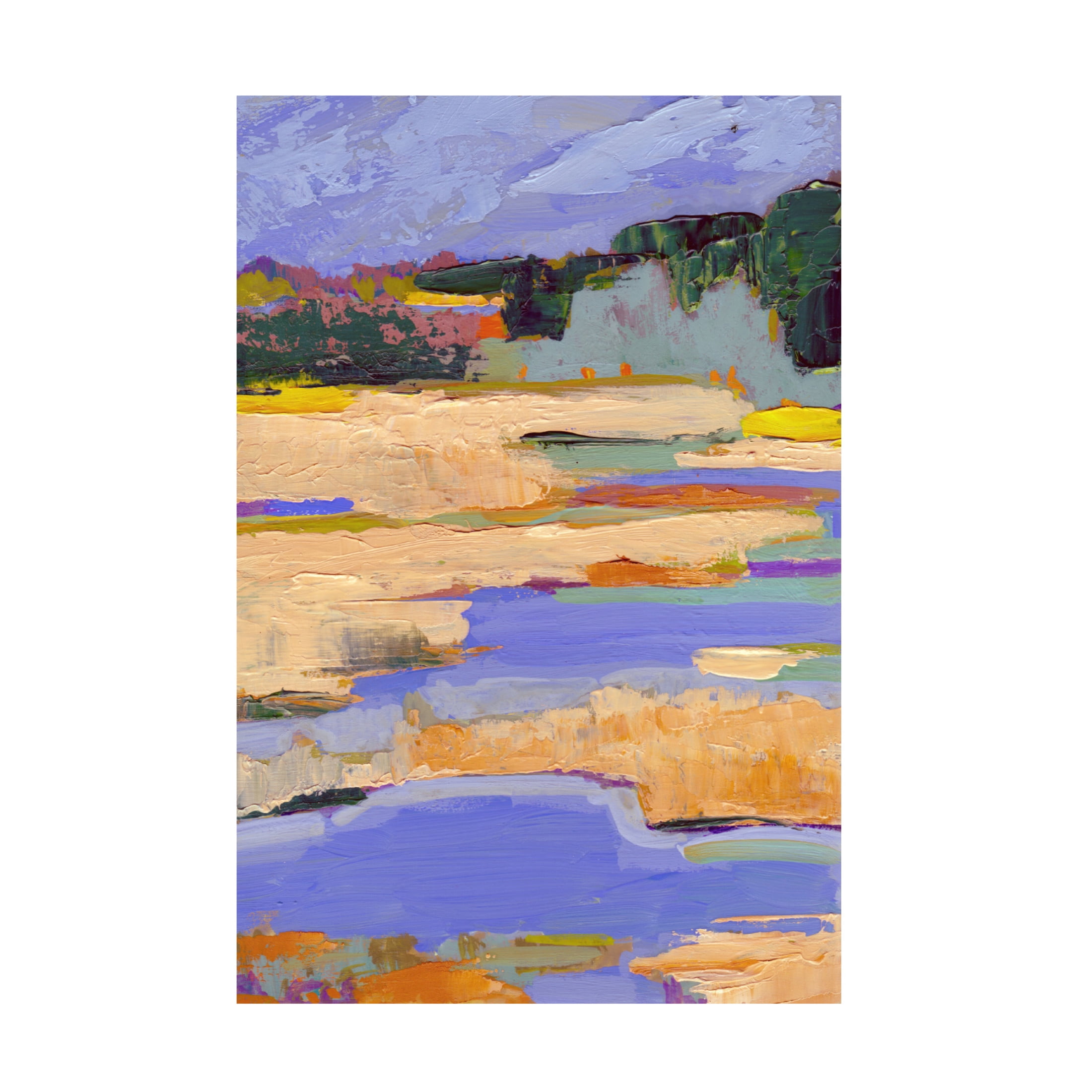 Canvas Wall Art - Toby Gordon 'Marshland' Wall Art for Living Room, Bedroom, or Office Décor by Trademark Fine Art - 30 x 47 Inches
