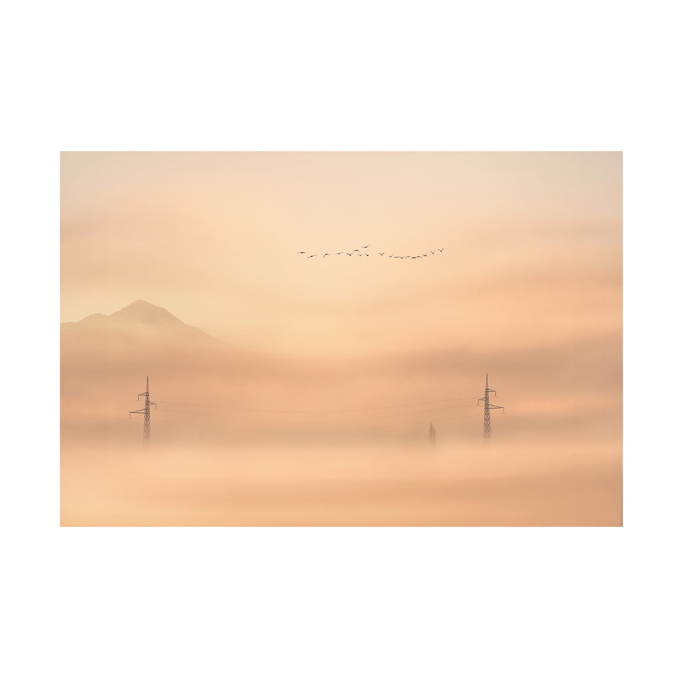 Canvas Wall Art - Todor Tanev 'Blurred Pylon' Wall Art for Living Room, Bedroom, or Office D?cor by Trademark Fine Art - 24 x 16 Inches