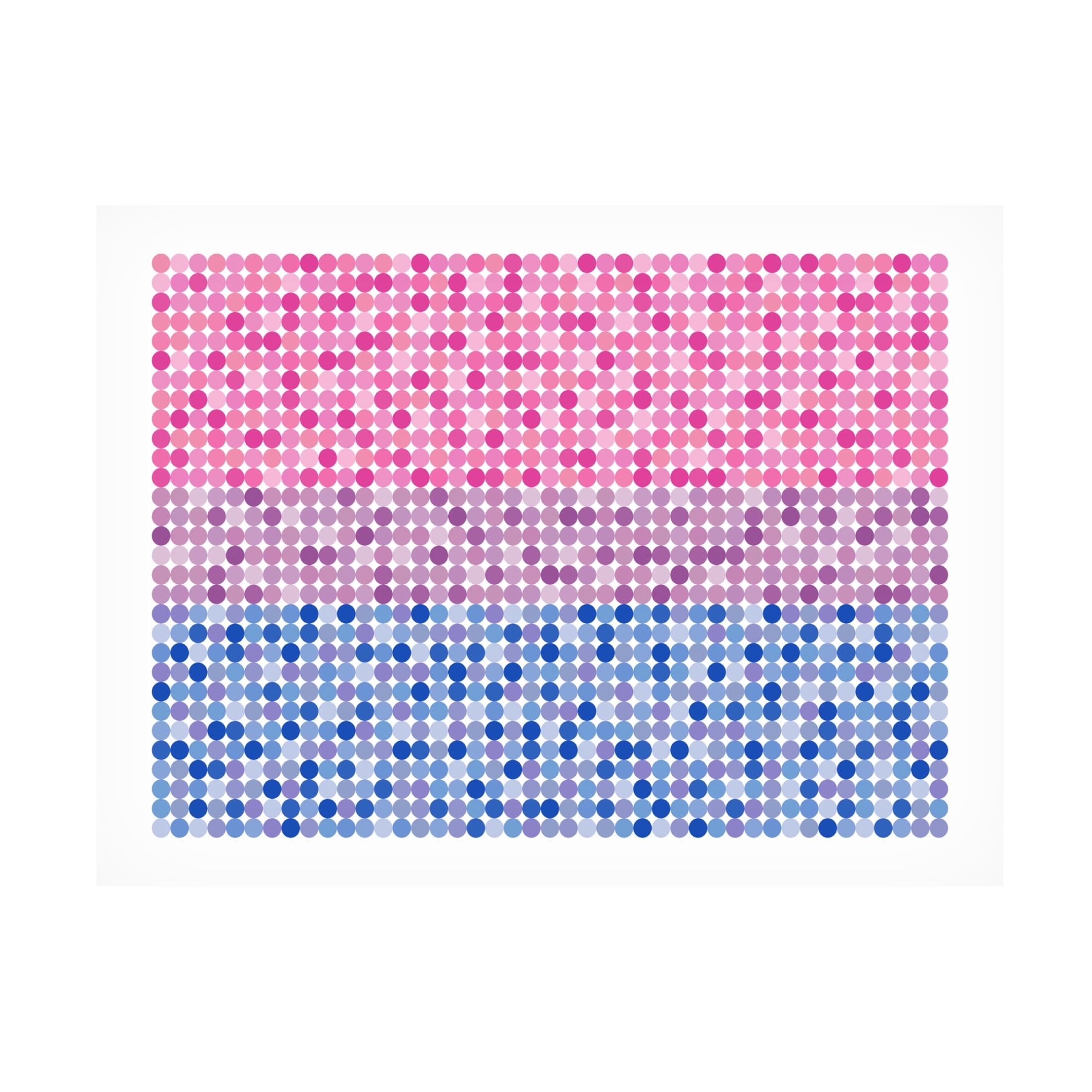 Canvas Wall Art - Tom Quartermaine 'Abstract Circle Bisexual Pride Flag' Wall Art for Living Room, Bedroom, or Office Décor by Trademark Fine Art - 19 x 14 Inches