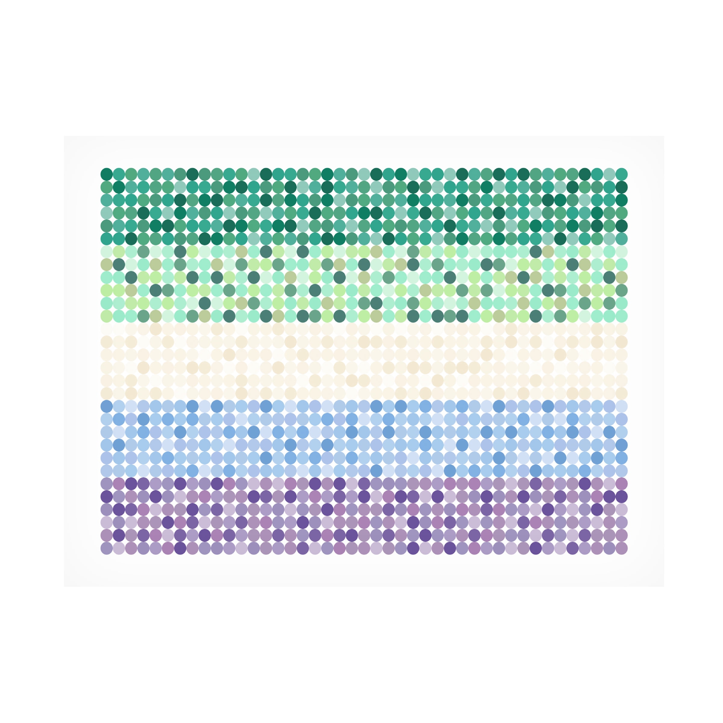 Canvas Wall Art - Tom Quartermaine 'Abstract Circle Gay Man Pride Flag' Wall Art for Living Room, Bedroom, or Office DÃ©cor by Trademark Fine Art - 47 x 35 Inches