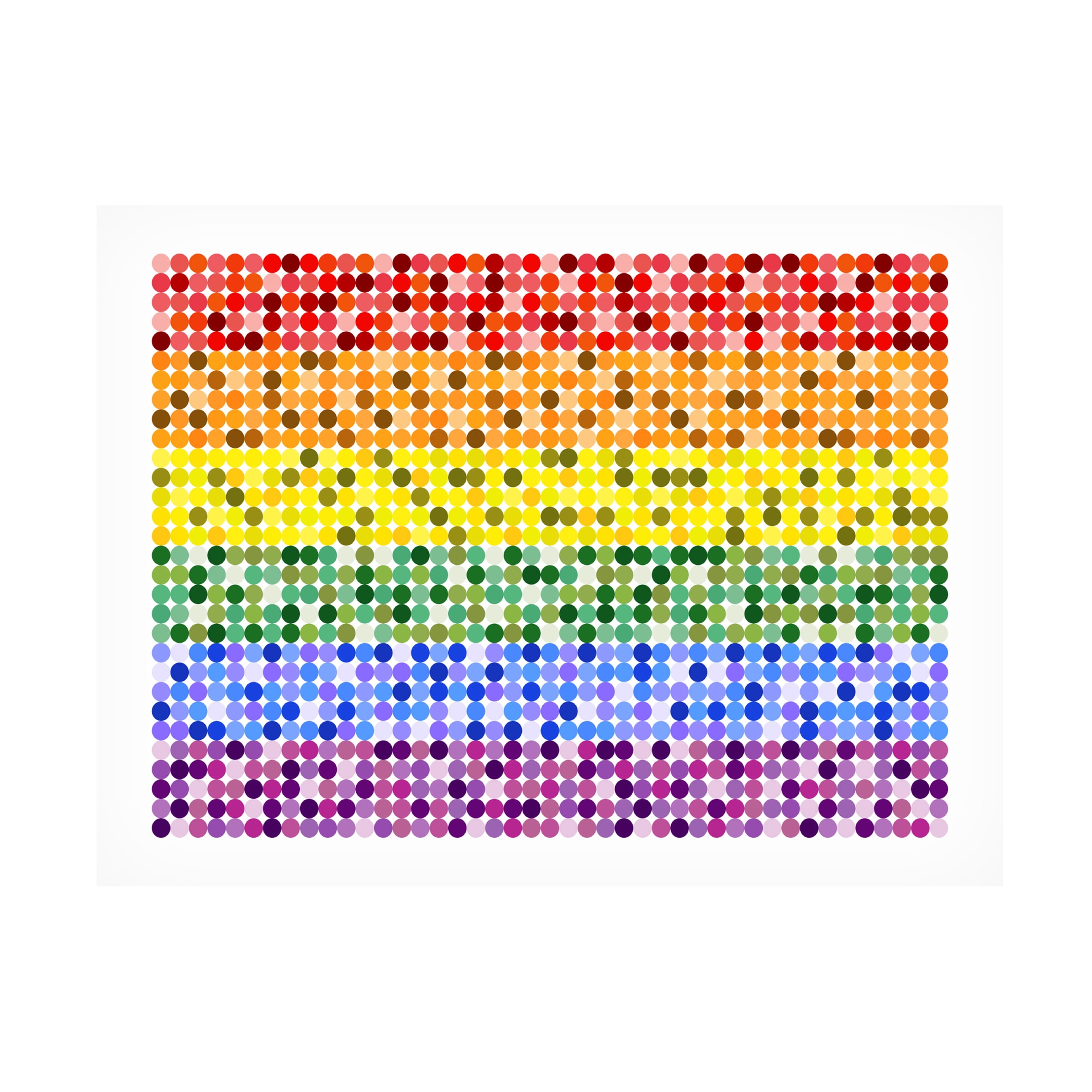 Canvas Wall Art - Tom Quartermaine 'Abstract Circle Rainbow Pride Flag' Wall Art for Living Room, Bedroom, or Office DÃ©cor by Trademark Fine Art - 24 x 18 Inches