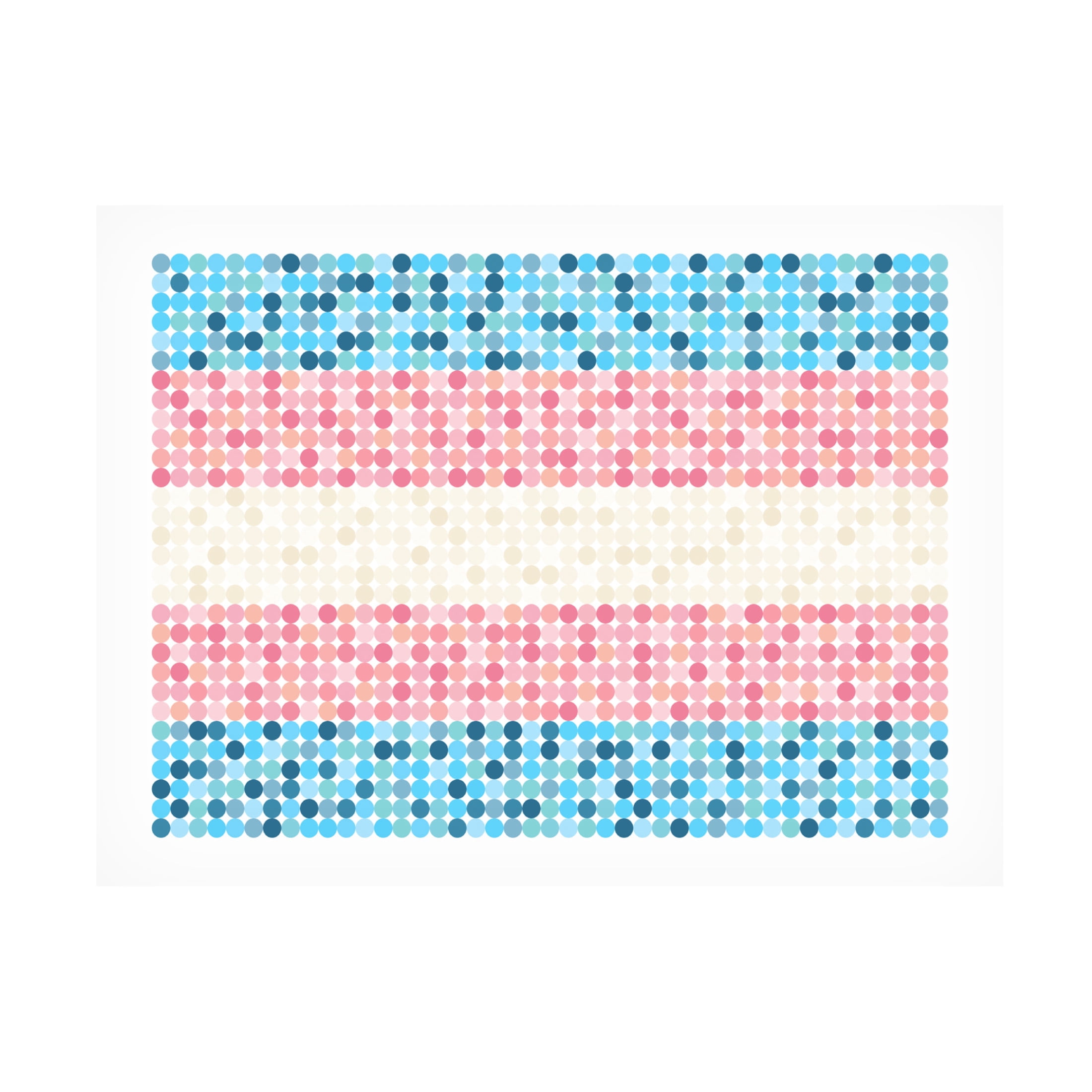 Canvas Wall Art - Tom Quartermaine 'Abstract Circle Transgender Pride Flag' Wall Art for Living Room, Bedroom, or Office Décor by Trademark Fine Art - 24 x 18 Inches