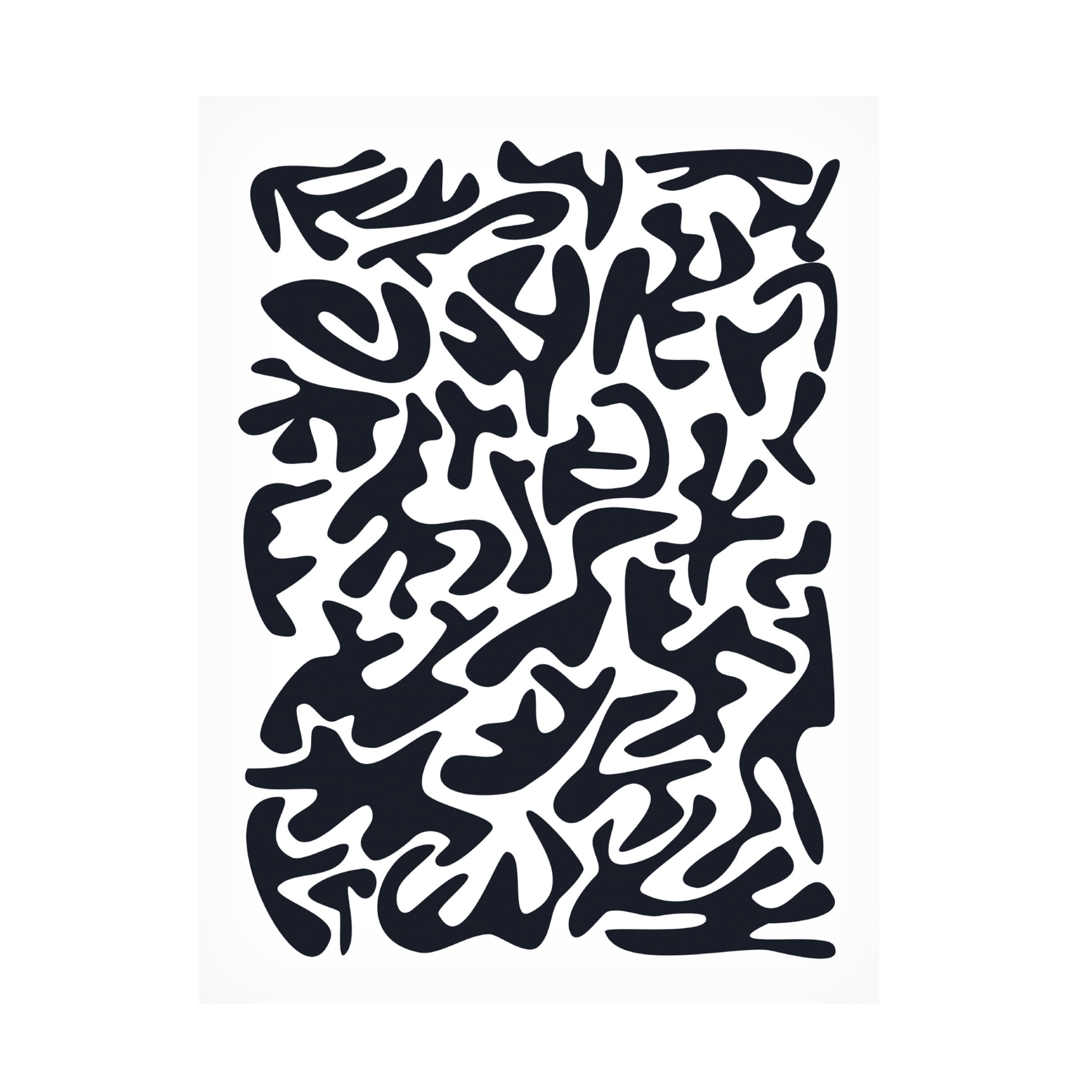 Canvas Wall Art - Tom Quartermaine 'Black and White Matisse Style 2' Wall Art for Living Room, Bedroom, or Office Décor by Trademark Fine Art - 24 x 32 Inches