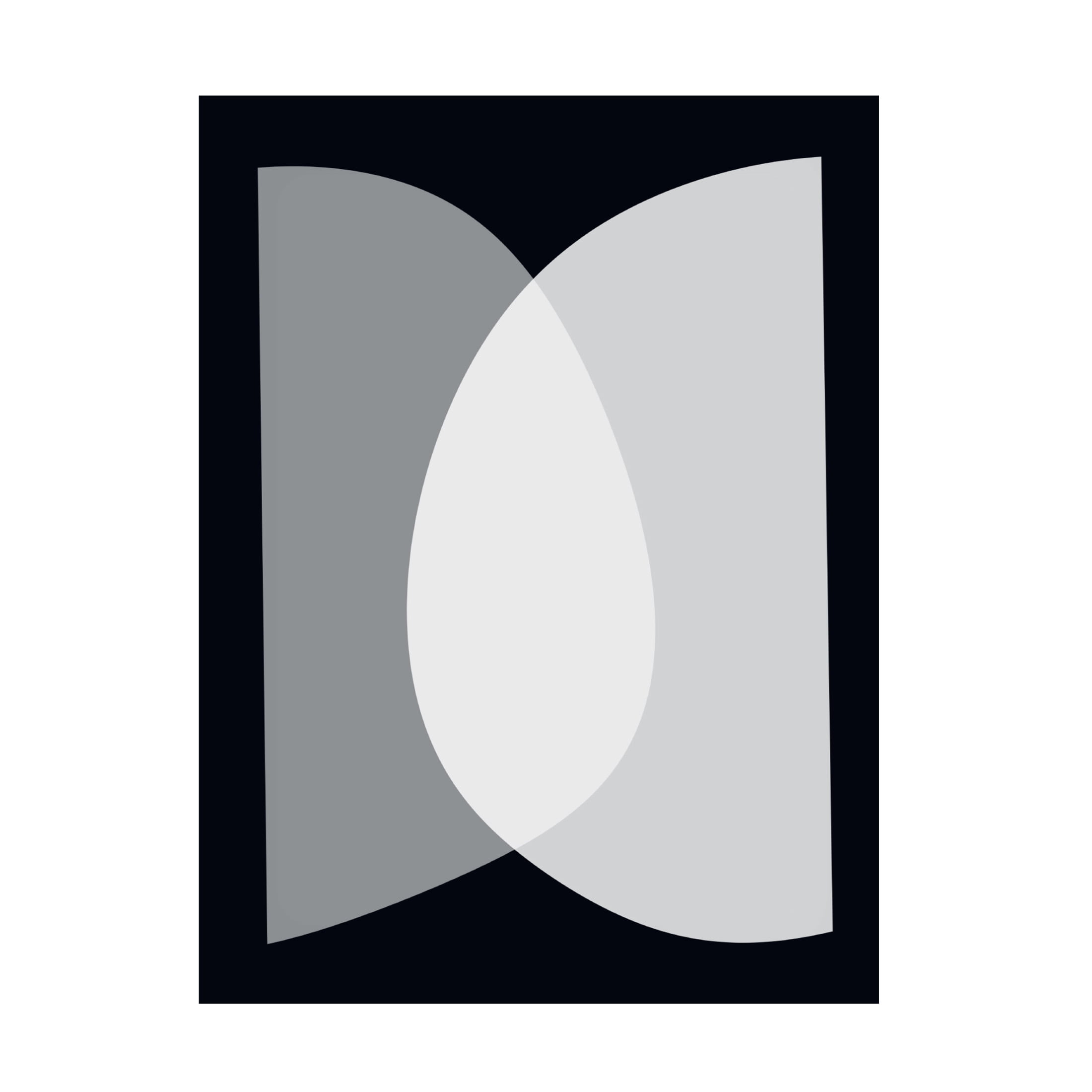 Canvas Wall Art - Tom Quartermaine 'Black and White Mid Century Abstract 2' Wall Art for Living Room, Bedroom, or Office Décor by Trademark Fine Art - 24 x 32 Inches