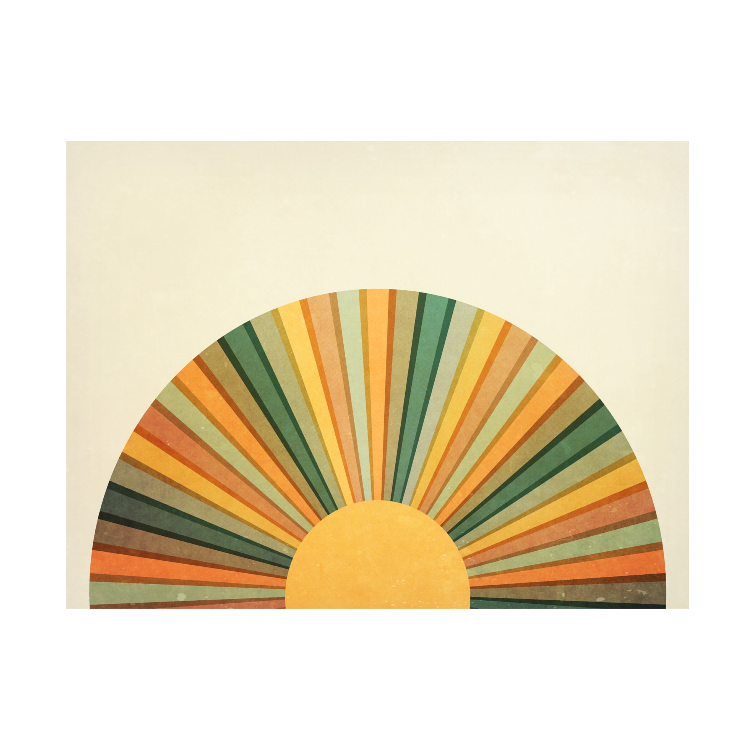 Canvas Wall Art - Tom Quartermaine 'Boho Abstract Mid Century Sunset' Wall Art for Living Room, Bedroom, or Office DÃ©cor by Trademark Fine Art - 47 x 35 Inches