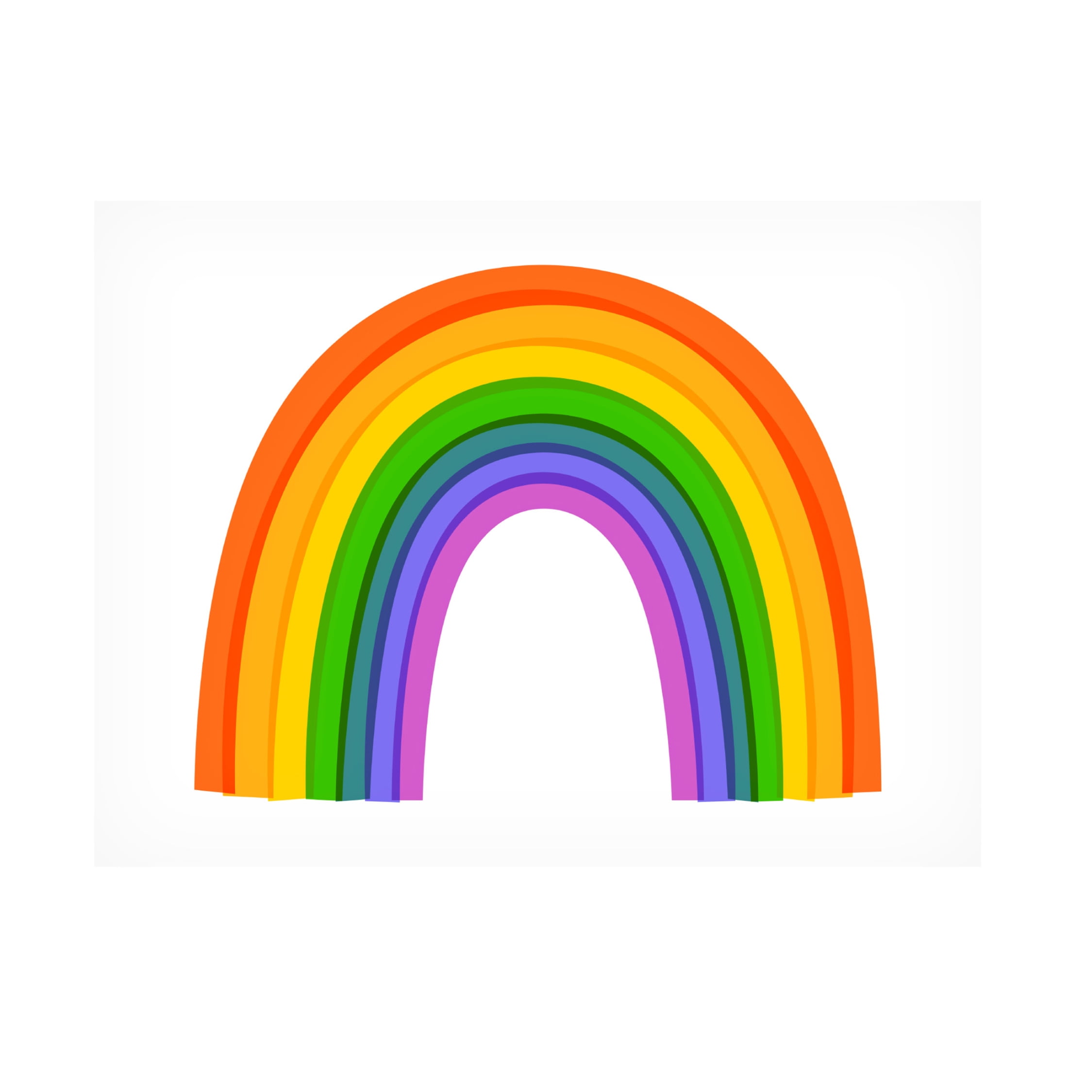 Canvas Wall Art - Tom Quartermaine 'Bold Colorful Abstract Rainbow' Wall Art for Living Room, Bedroom, or Office Décor by Trademark Fine Art - 24 x 18 Inches