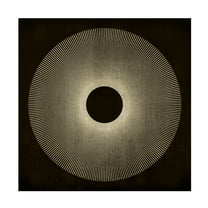 Canvas Wall Art - Tom Quartermaine 'Cool Textured Modern Abstract Square Sun' Wall Art for Living Room, Bedroom, or Office Décor by Trademark Fine Art - 14 x 14 Inches