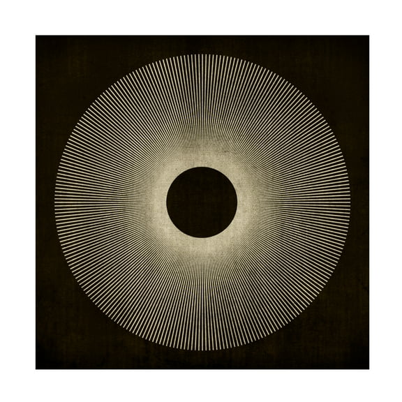 Canvas Wall Art - Tom Quartermaine 'Cool Textured Modern Abstract Square Sun' Wall Art for Living Room, Bedroom, or Office Décor by Trademark Fine Art - 35 x 35 Inches