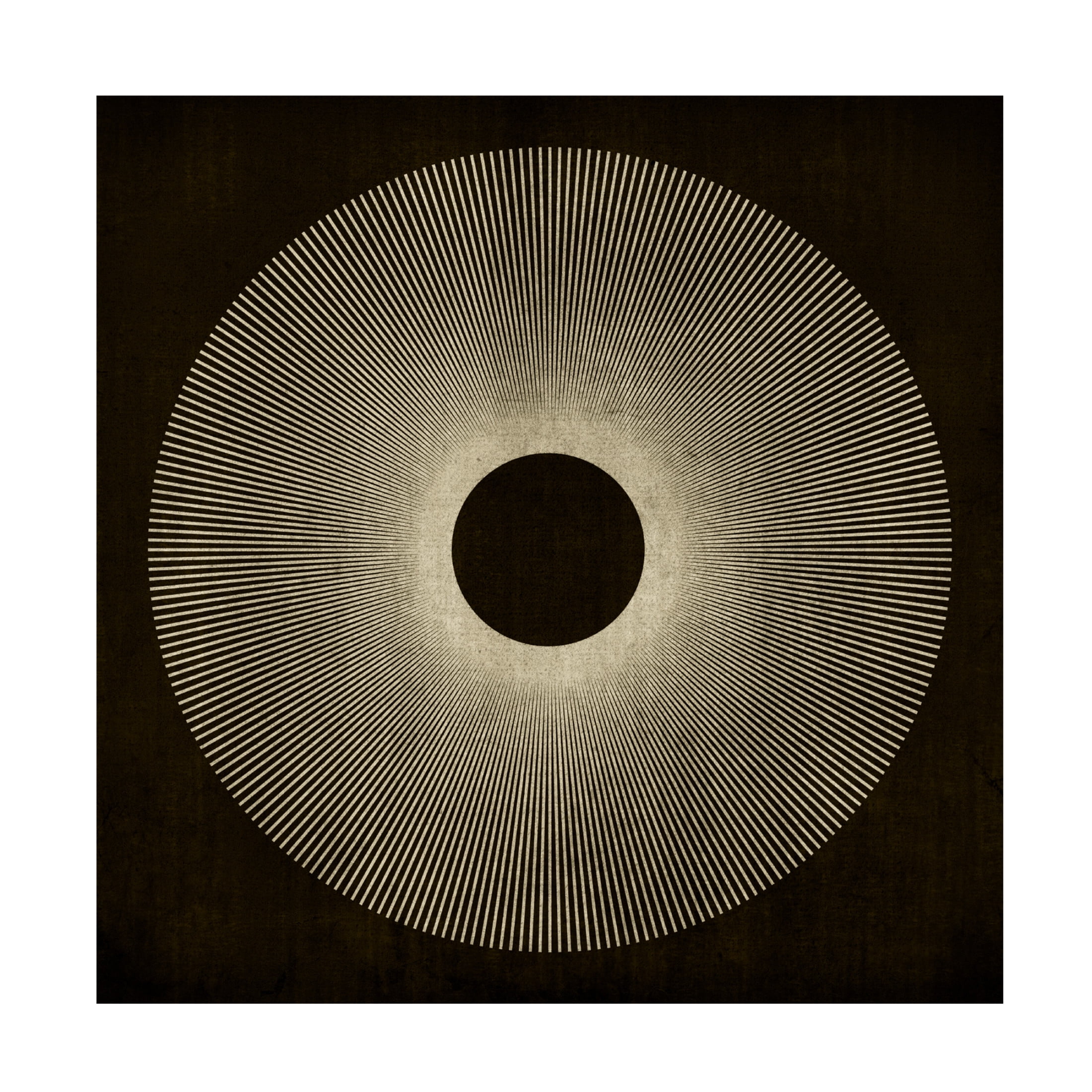 Canvas Wall Art - Tom Quartermaine 'Cool Textured Modern Abstract Square Sun' Wall Art for Living Room, Bedroom, or Office Décor by Trademark Fine Art - 24 x 24 Inches