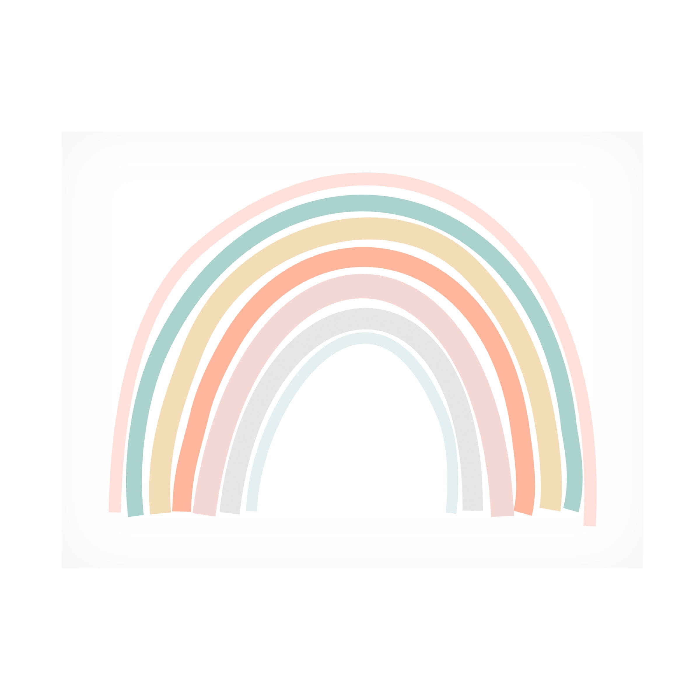 Canvas Wall Art - Tom Quartermaine 'Light Pastel Abstract Rainbow' Wall Art for Living Room, Bedroom, or Office DÃ©cor by Trademark Fine Art - 19 x 14 Inches