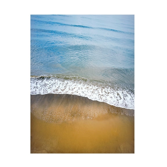 Canvas Wall Art - Tom Quartermaine 'Ocean View from Above' Wall Art for Living Room, Bedroom, or Office Décor by Trademark Fine Art - 14 x 19 Inches