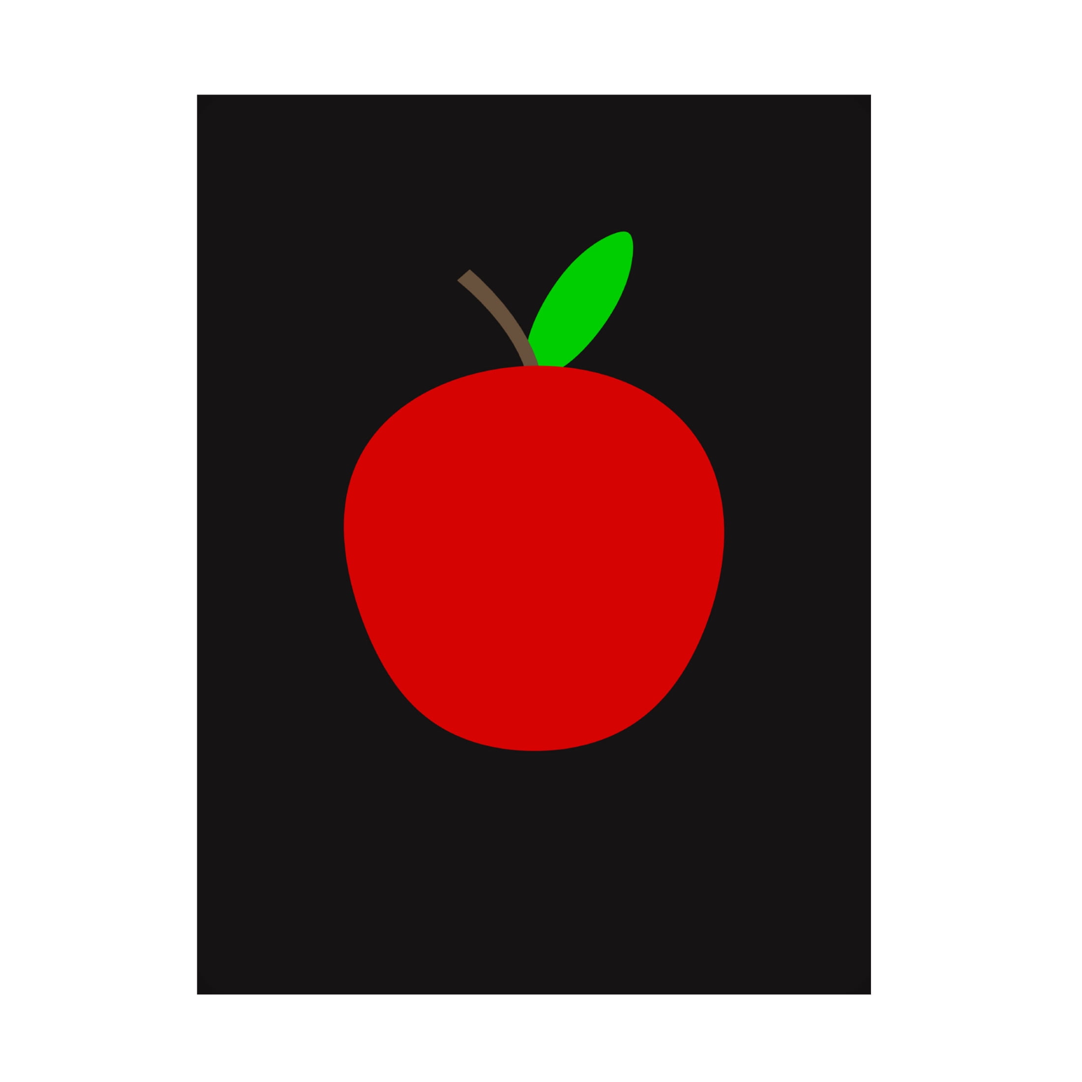 Canvas Wall Art - Tom Quartermaine 'Red and Black Abstract Pear 16' Wall Art for Living Room, Bedroom, or Office Décor by Trademark Fine Art - 18 x 24 Inches