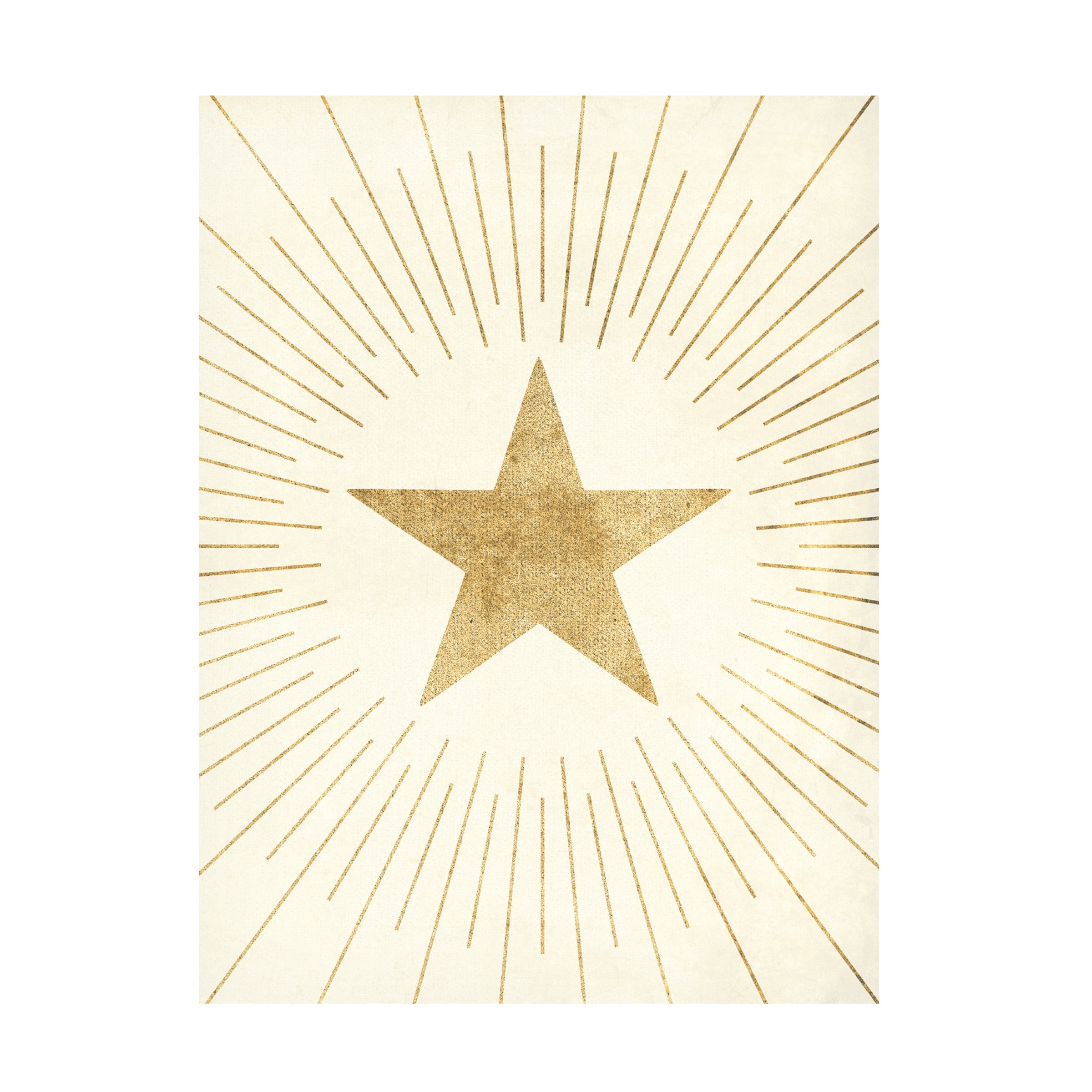 Canvas Wall Art - Tom Quartermaine 'Set of 3 Gold Sun Moon Star 2' Wall Art for Living Room, Bedroom, or Office DÃ©cor by Trademark Fine Art - 18 x 24 Inches