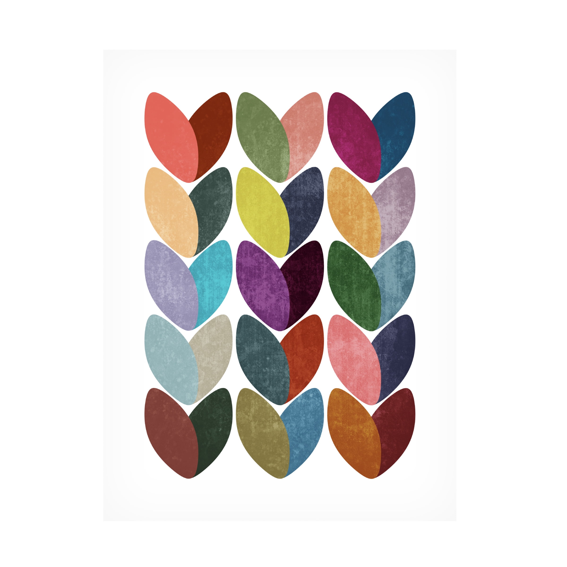 Canvas Wall Art - Tom Quartermaine 'Set of 3 Scandinavian Hearts 1' Wall Art for Living Room, Bedroom, or Office DÃ©cor by Trademark Fine Art - 18 x 24 Inches