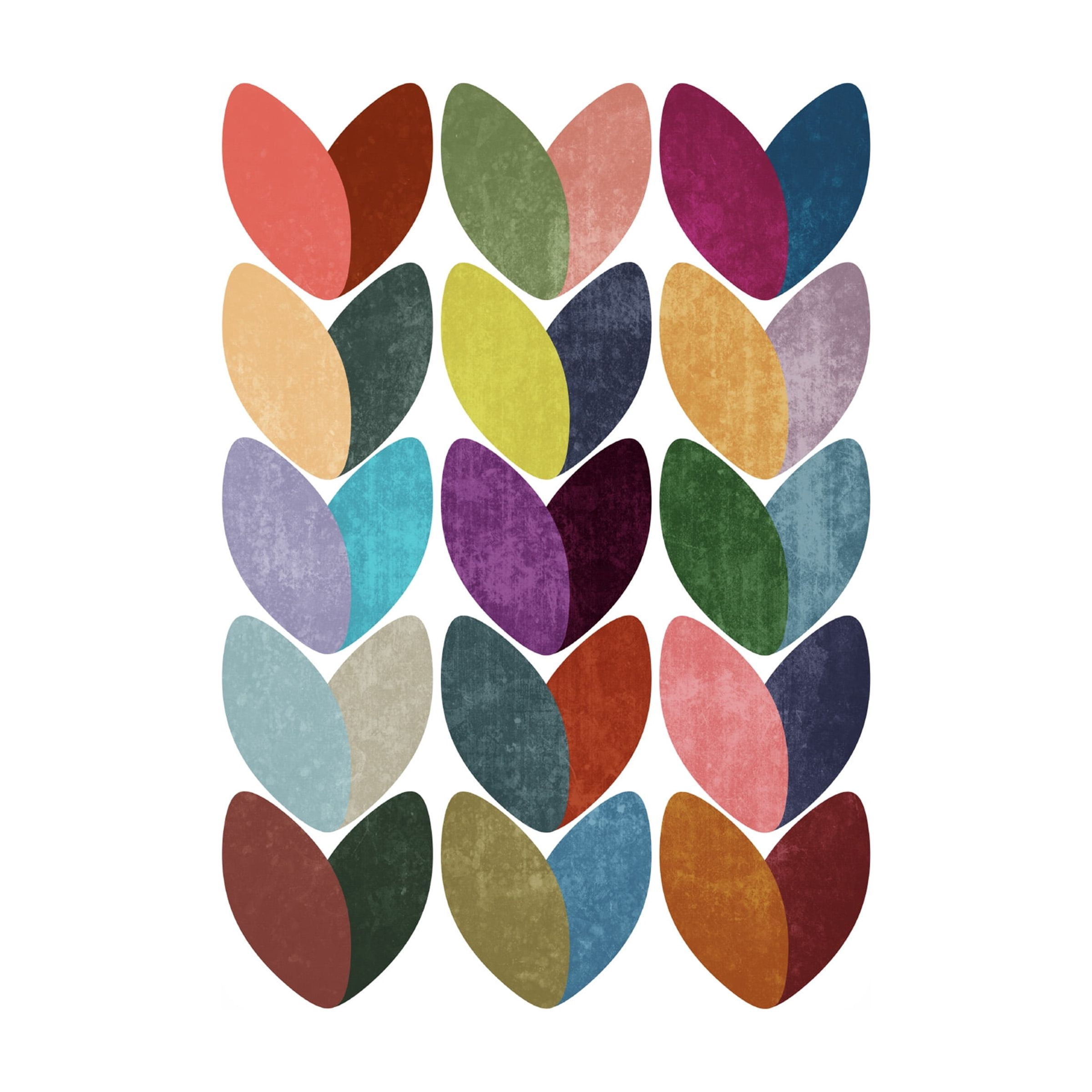 Canvas Wall Art - Tom Quartermaine 'Set of 3 Scandinavian Hearts 1' Wall Art for Living Room, Bedroom, or Office DÃ©cor by Trademark Fine Art - 24 x 32 Inches