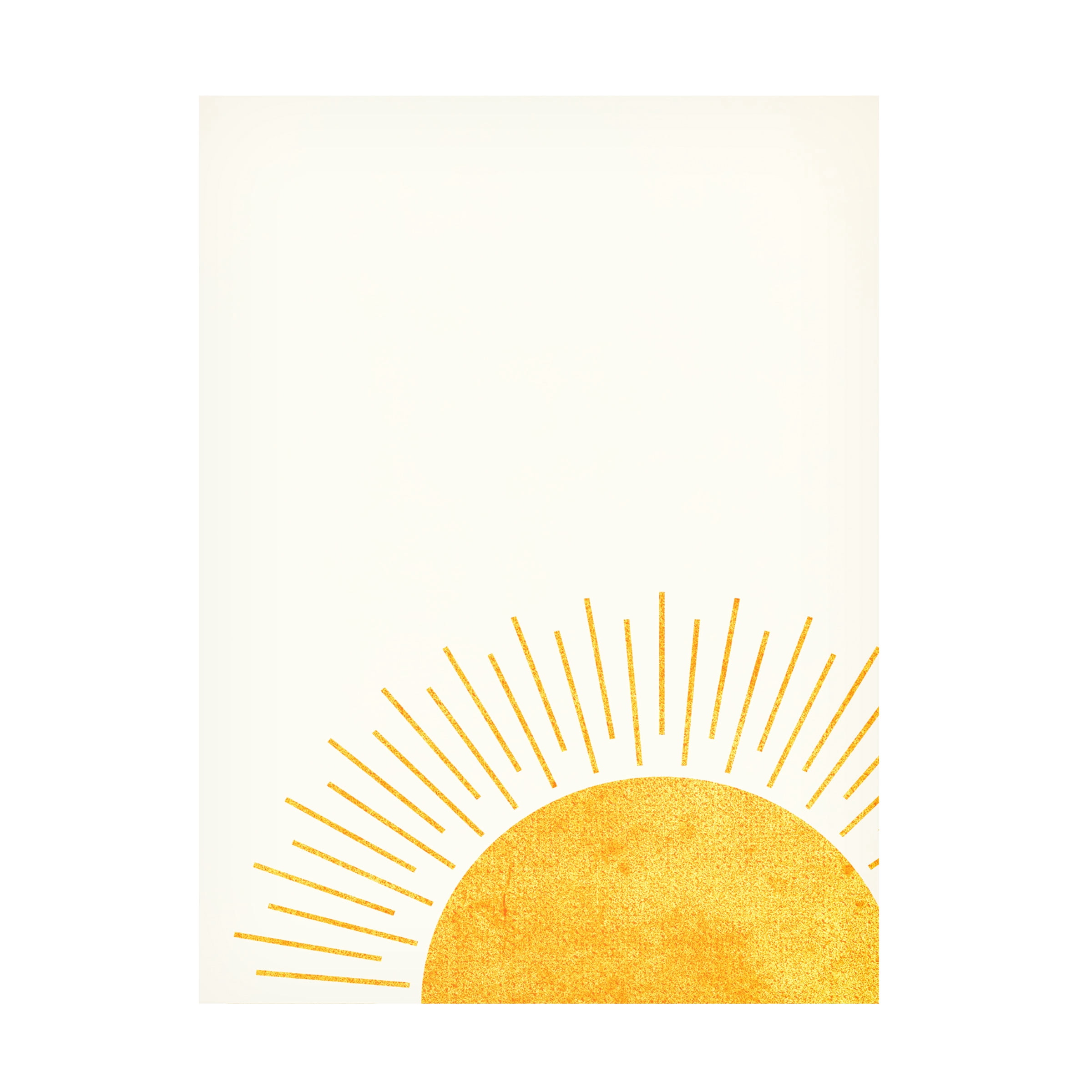 Canvas Wall Art - Tom Quartermaine 'Yellow Boho Setting Sun 3' Wall Art for Living Room, Bedroom, or Office Décor by Trademark Fine Art - 35 x 47 Inches