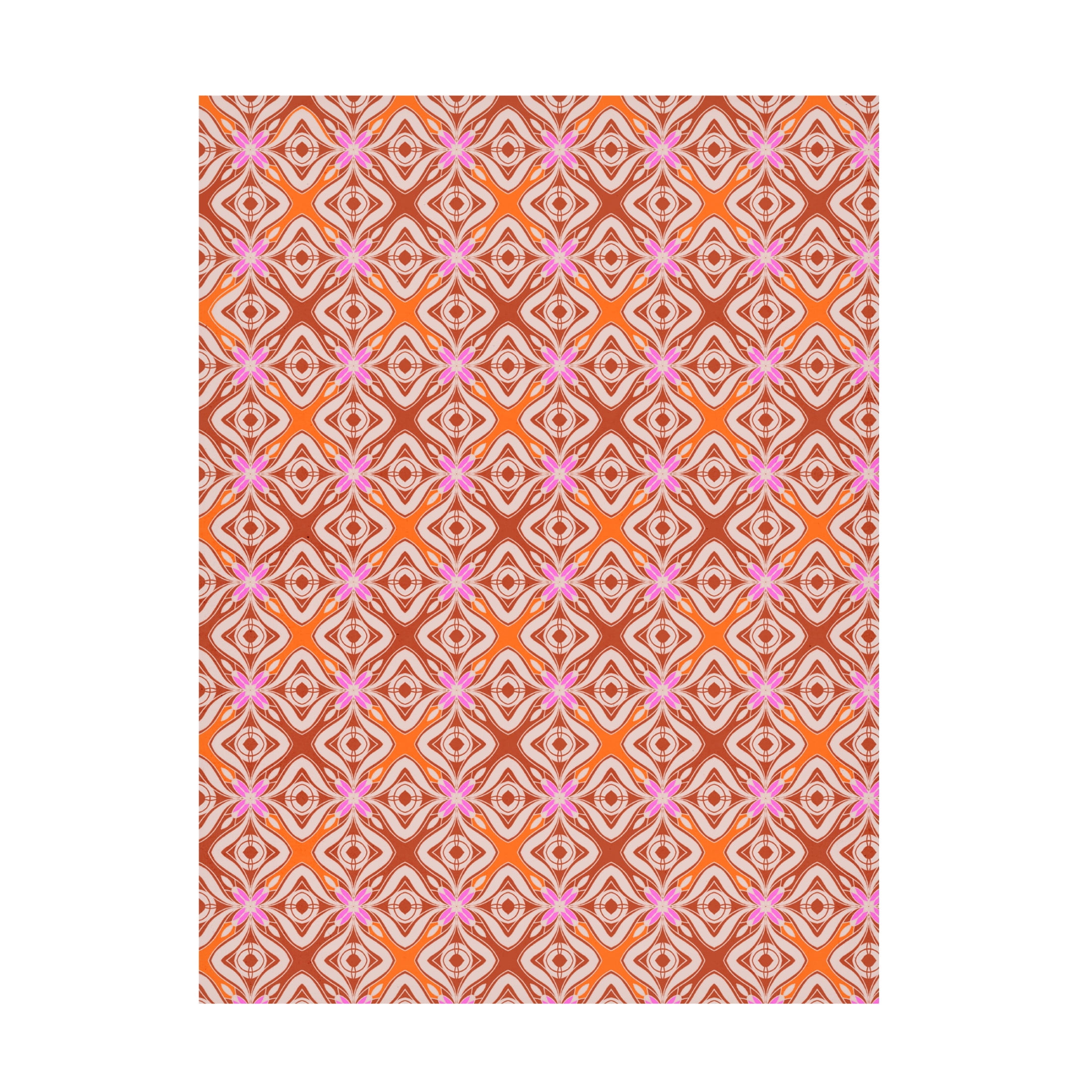 Canvas Wall Art - Treechild '1970 Tile Pattern' Wall Art for Living Room, Bedroom, or Office D?cor by Trademark Fine Art - 14 x 19 Inches