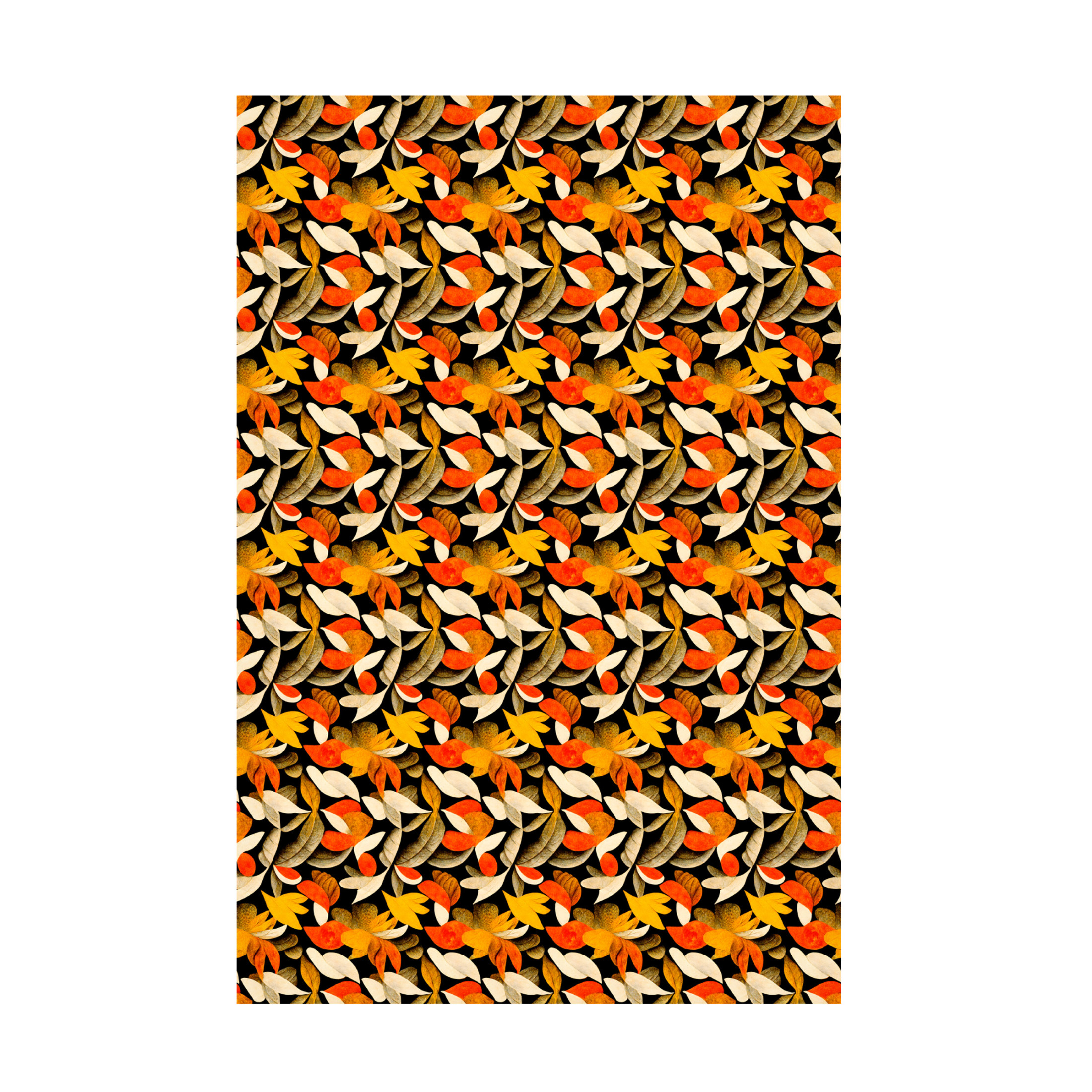 Canvas Wall Art - Treechild 'Autumn Pattern' Wall Art for Living Room, Bedroom, or Office D?cor by Trademark Fine Art - 16 x 24 Inches