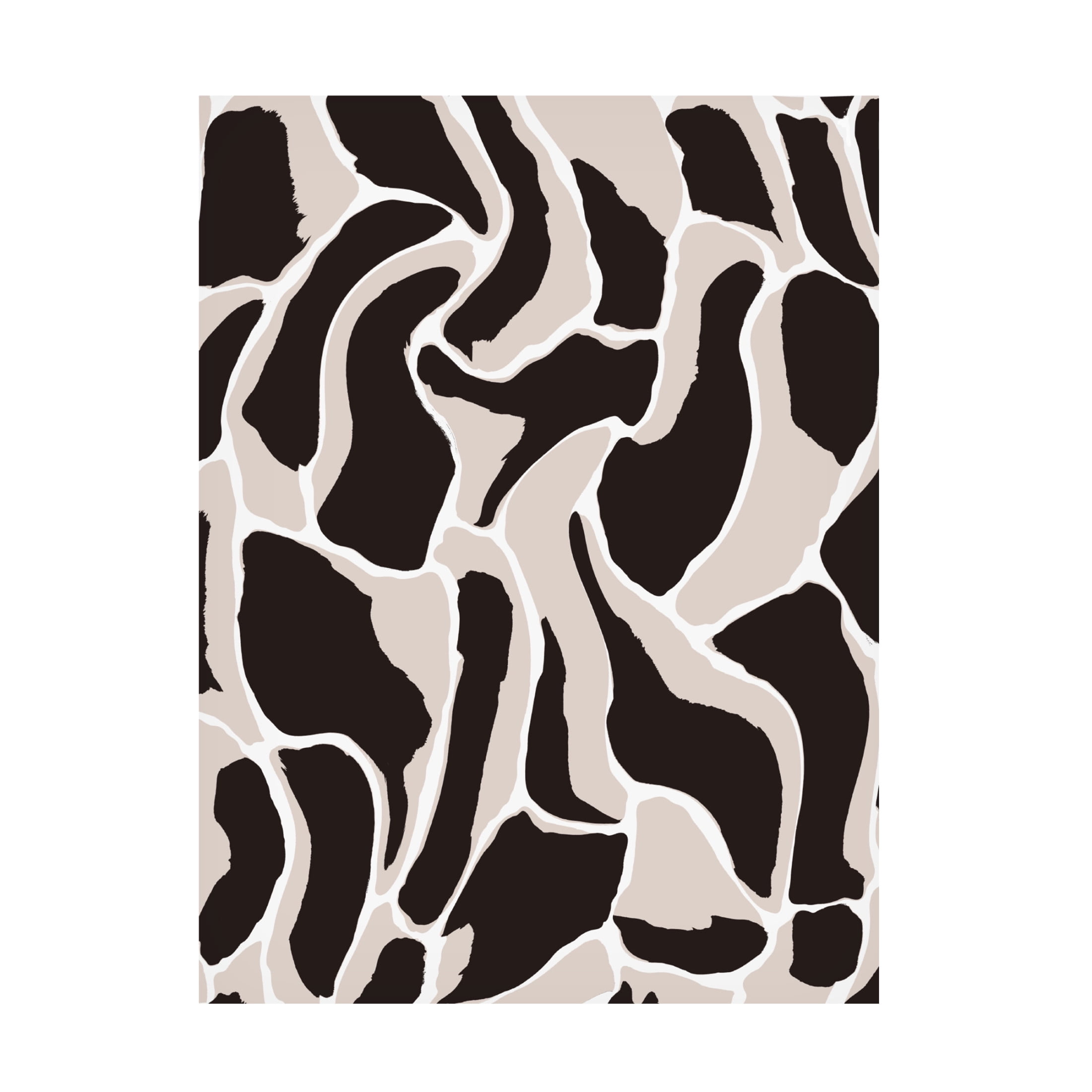 Canvas Wall Art - Treechild 'Beige And Brow Animal Pattern' Wall Art for Living Room, Bedroom, or Office D?cor by Trademark Fine Art - 24 x 32 Inches