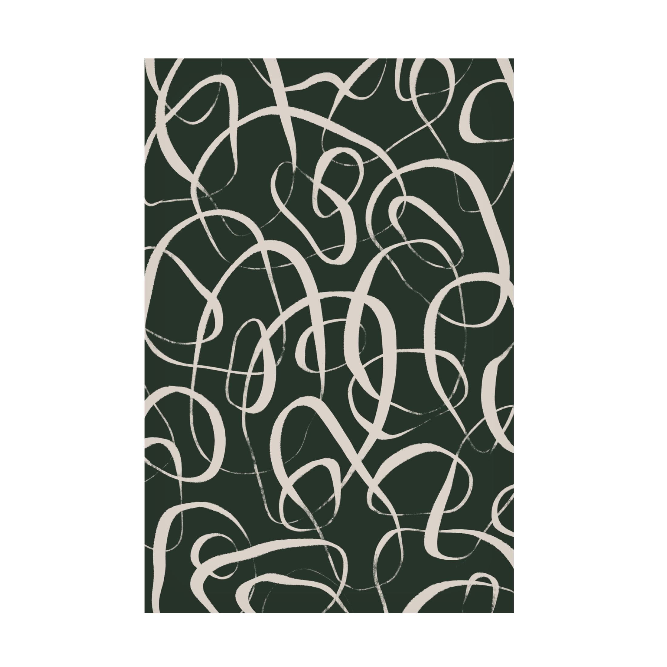 Canvas Wall Art - Treechild 'Beige Circles' Wall Art for Living Room, Bedroom, or Office D?cor by Trademark Fine Art - 22 x 32 Inches