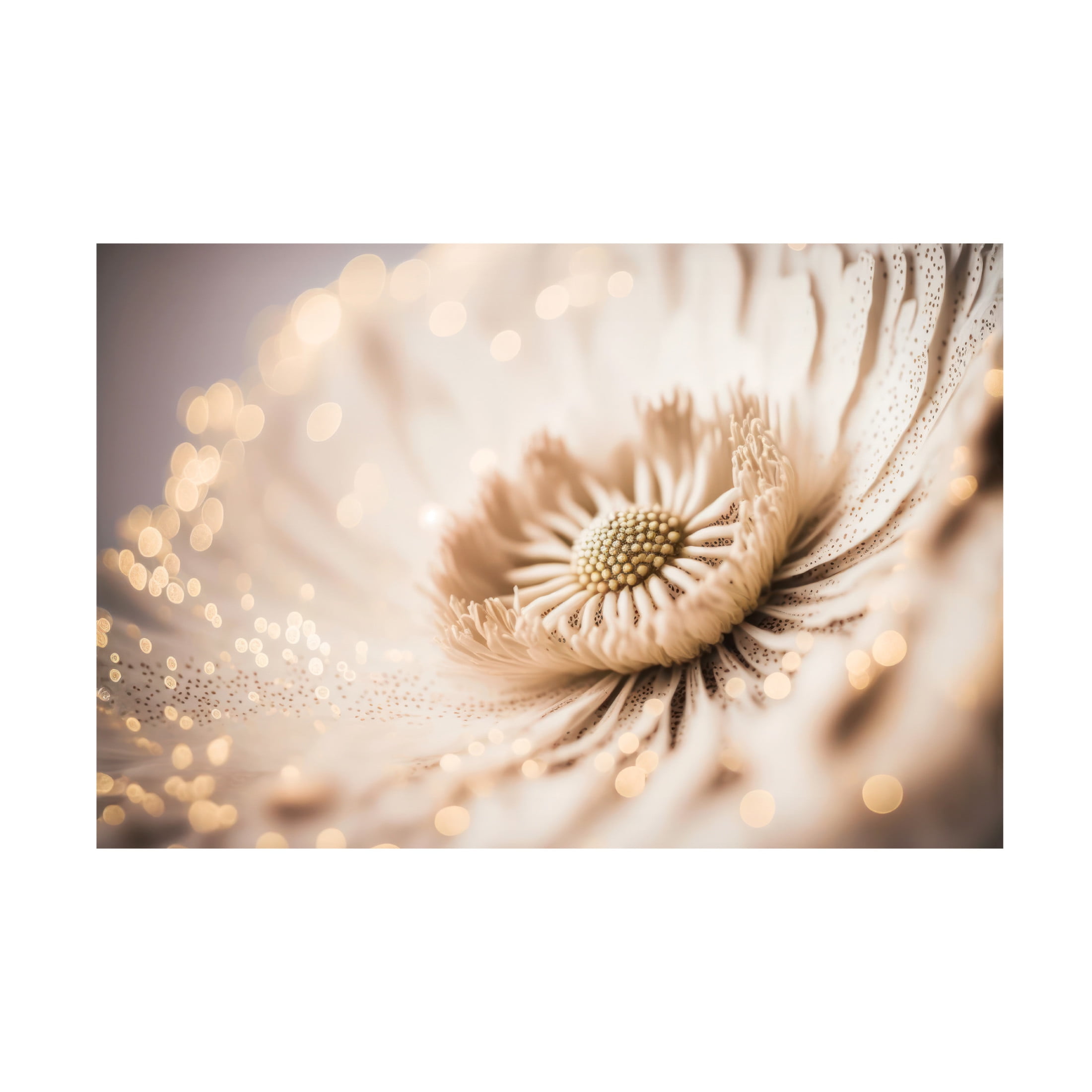 Canvas Wall Art - Treechild 'Beige Coral Flower' Wall Art for Living Room, Bedroom, or Office D?cor by Trademark Fine Art - 32 x 22 Inches