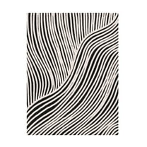 Canvas Wall Art - Treechild 'Beige Wave Pattern' Wall Art for Living Room, Bedroom, or Office D?cor by Trademark Fine Art - 14 x 19 Inches