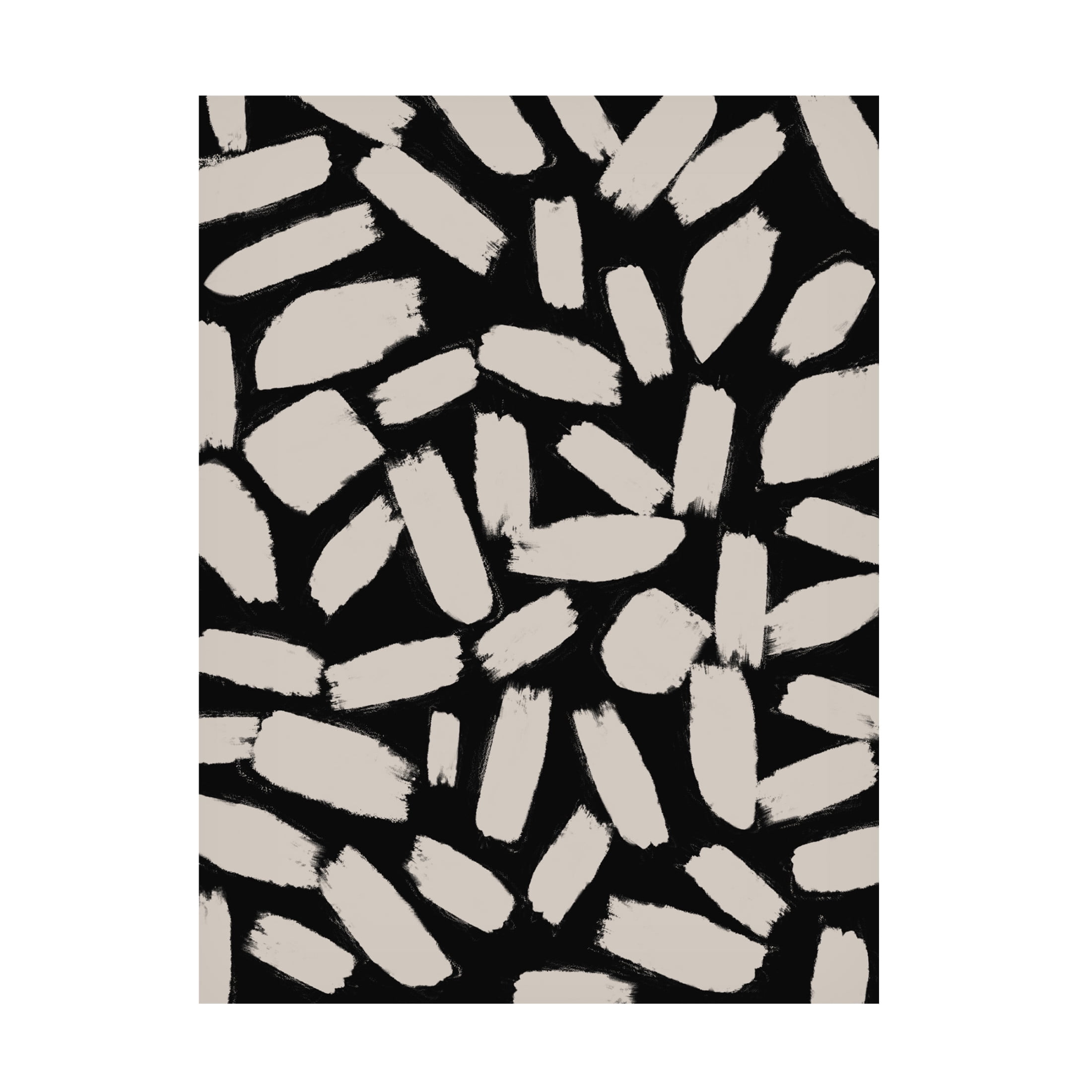 Canvas Wall Art - Treechild 'Beige simple Strokes' Wall Art for Living Room, Bedroom, or Office D?cor by Trademark Fine Art - 35 x 47 Inches