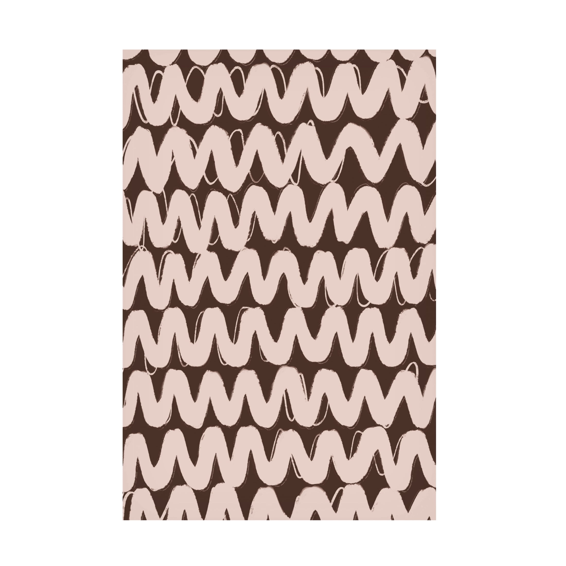 Canvas Wall Art - Treechild 'Big Beige ZigZag Pattern' Wall Art for Living Room, Bedroom, or Office D?cor by Trademark Fine Art - 22 x 32 Inches
