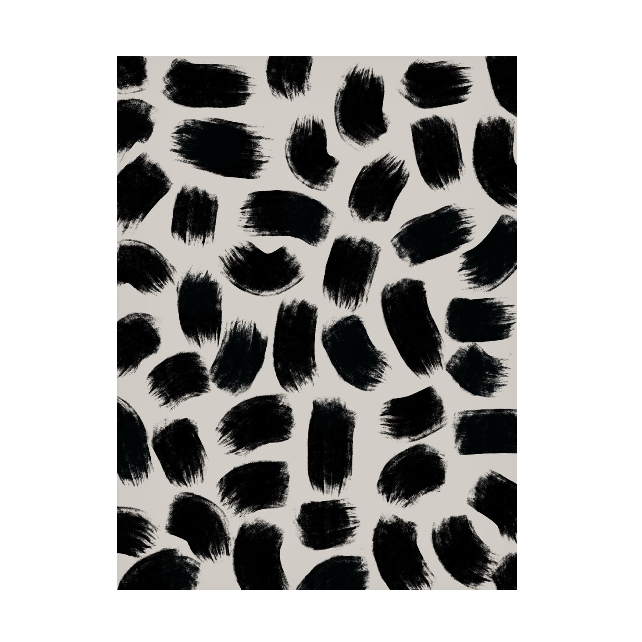 Canvas Wall Art - Treechild 'Black Brush Strokes' Wall Art for Living Room, Bedroom, or Office D?cor by Trademark Fine Art - 24 x 32 Inches