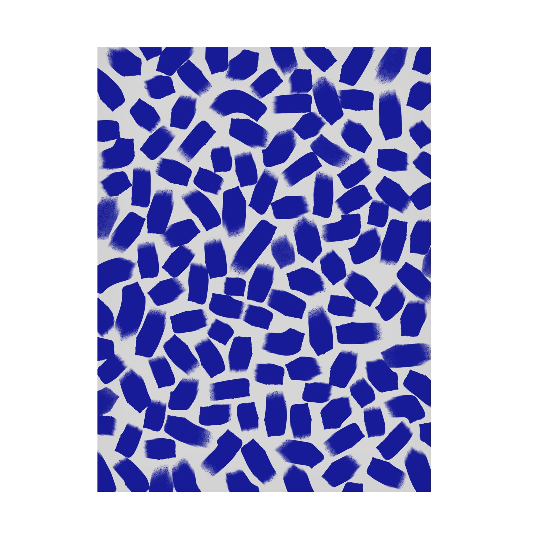 Canvas Wall Art - Treechild 'Blue Brush Strokes Pattern' Wall Art for Living Room, Bedroom, or Office D?cor by Trademark Fine Art - 14 x 19 Inches