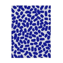 Canvas Wall Art - Treechild 'Blue Brush Strokes Pattern' Wall Art for Living Room, Bedroom, or Office D?cor by Trademark Fine Art - 14 x 19 Inches