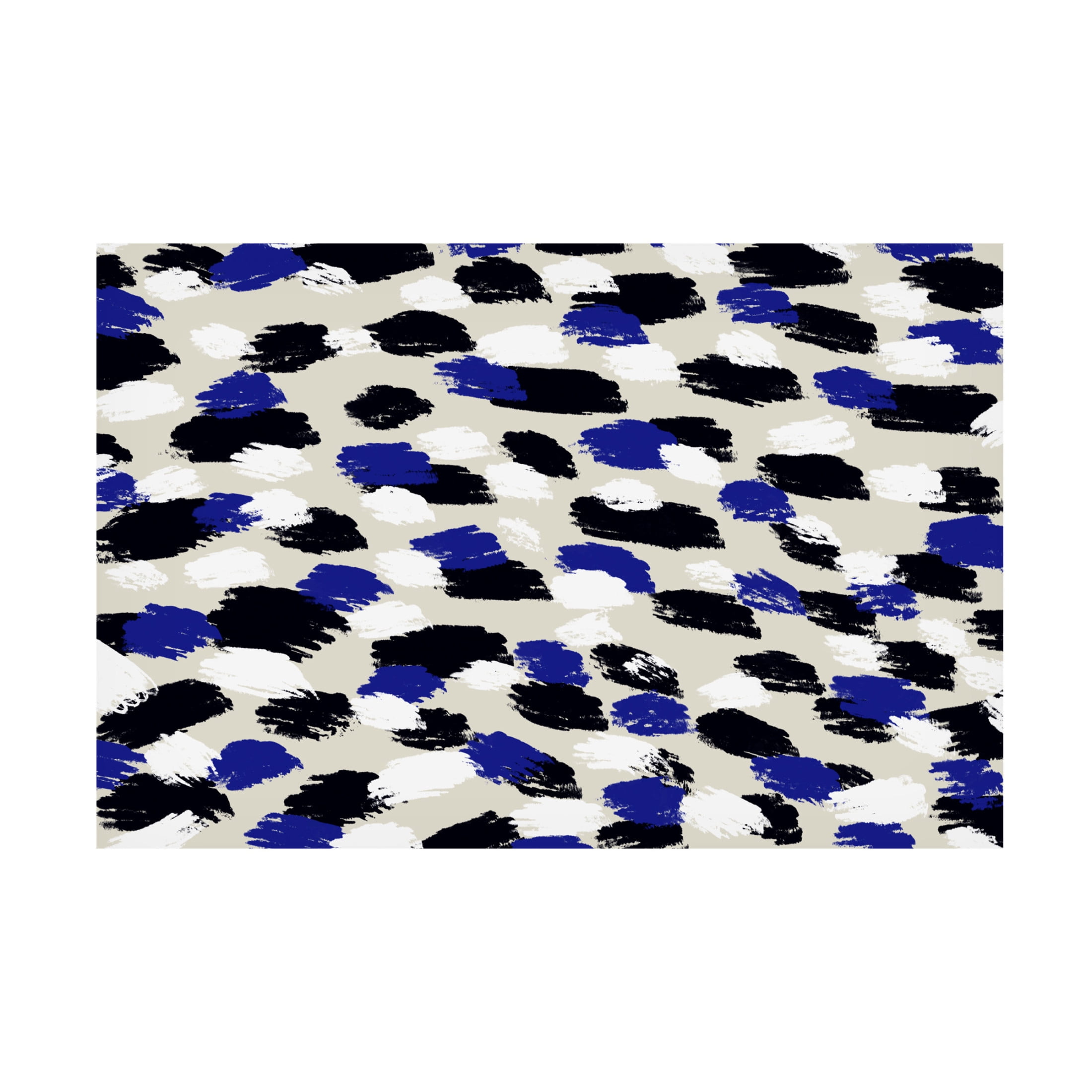 Canvas Wall Art - Treechild 'Blue Strokes Square' Wall Art for Living Room, Bedroom, or Office D?cor by Trademark Fine Art - 19 x 12 Inches