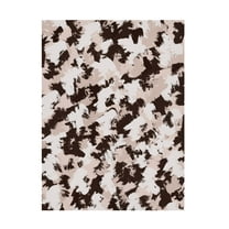 Canvas Wall Art - Treechild 'Brown And Beige Strokes Pattern' Wall Art for Living Room, Bedroom, or Office D?cor by Trademark Fine Art - 14 x 19 Inches