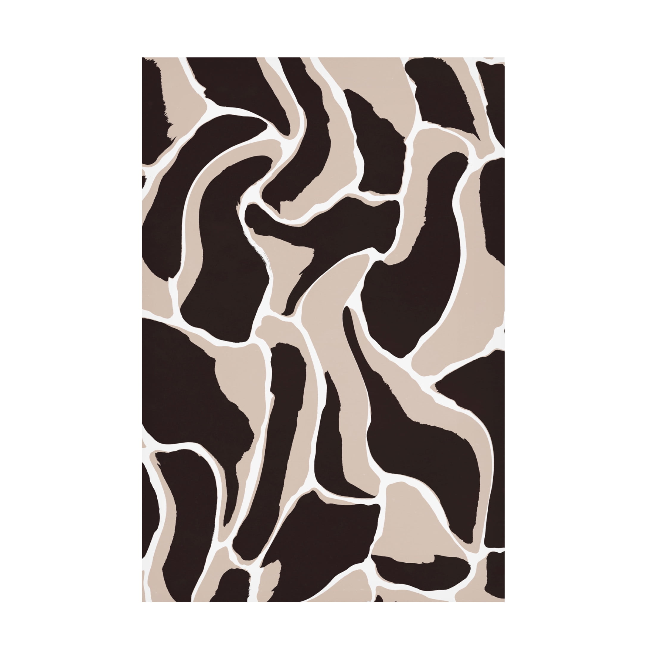 Canvas Wall Art - Treechild 'Brown Animal Pattern' Wall Art for Living Room, Bedroom, or Office D?cor by Trademark Fine Art - 16 x 24 Inches