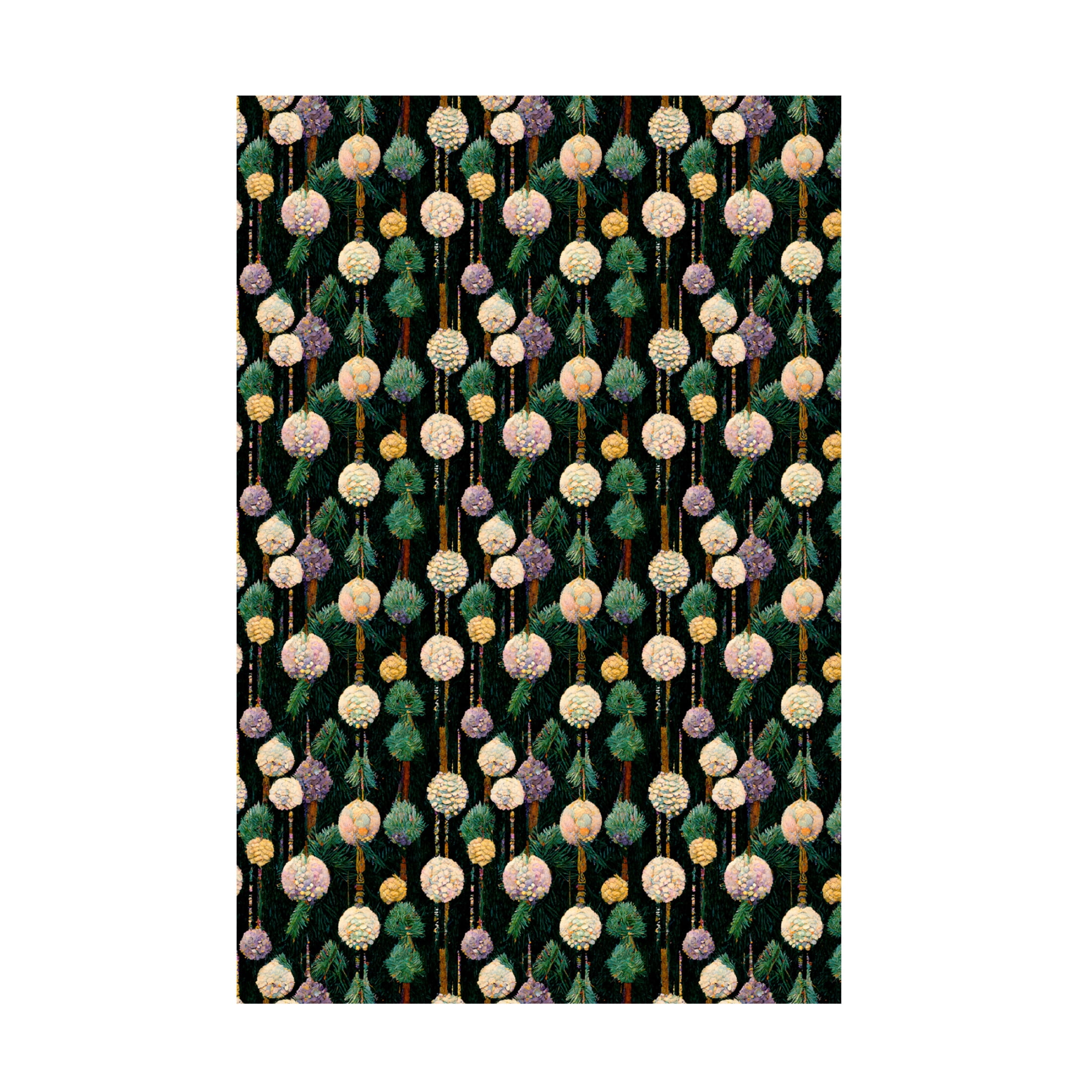 Canvas Wall Art - Treechild 'Christmas Pattern' Wall Art for Living Room, Bedroom, or Office D?cor by Trademark Fine Art - 22 x 32 Inches