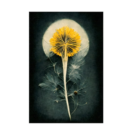 Canvas Wall Art - Treechild 'Dandelion' Wall Art for Living Room, Bedroom, or Office D?cor by Trademark Fine Art - 22 x 32 Inches