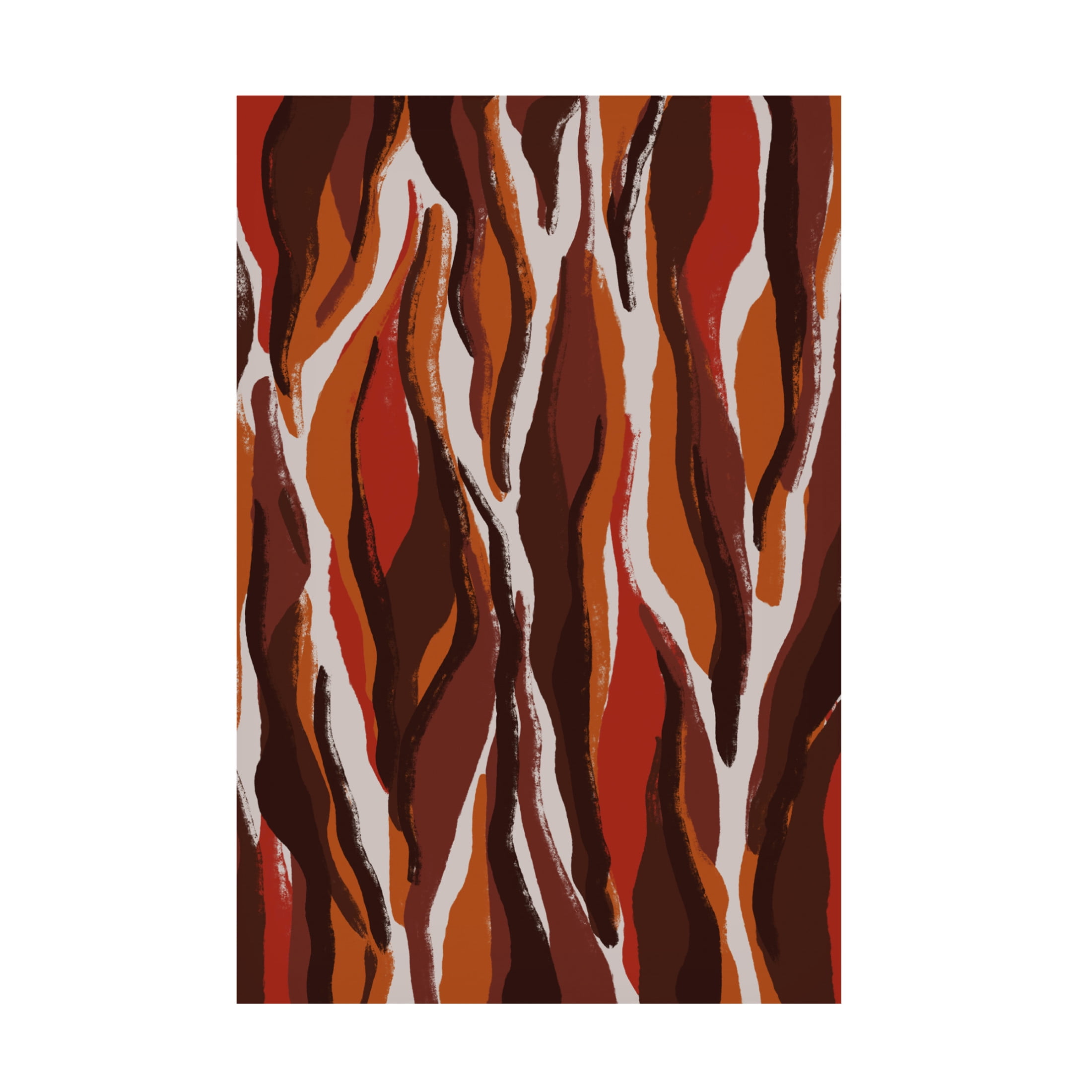 Canvas Wall Art - Treechild 'Earthy Tiger Pattern' Wall Art for Living Room, Bedroom, or Office D?cor by Trademark Fine Art - 22 x 32 Inches