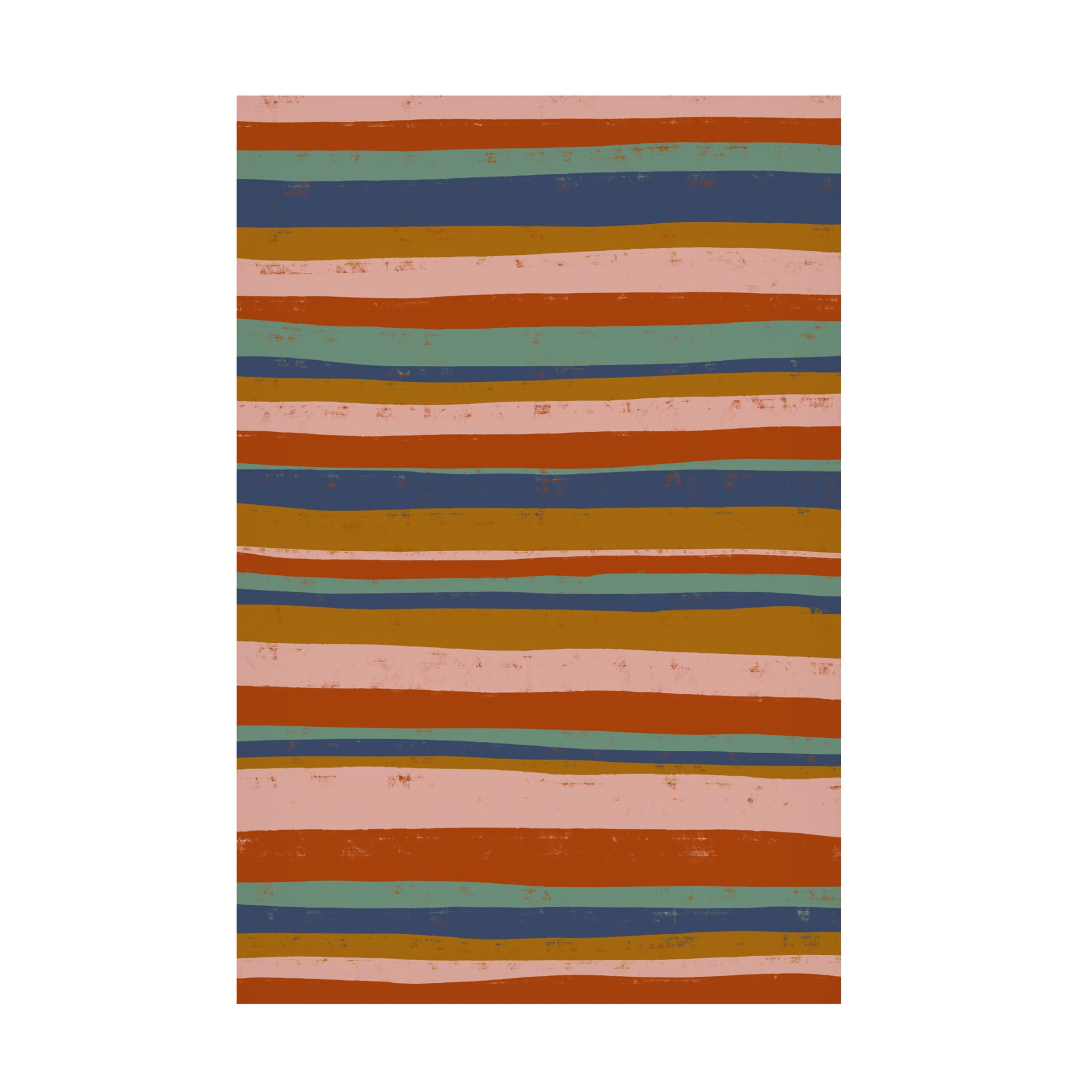Canvas Wall Art - Treechild 'Ethno Colors Stripes' Wall Art for Living Room, Bedroom, or Office D?cor by Trademark Fine Art - 12 x 19 Inches