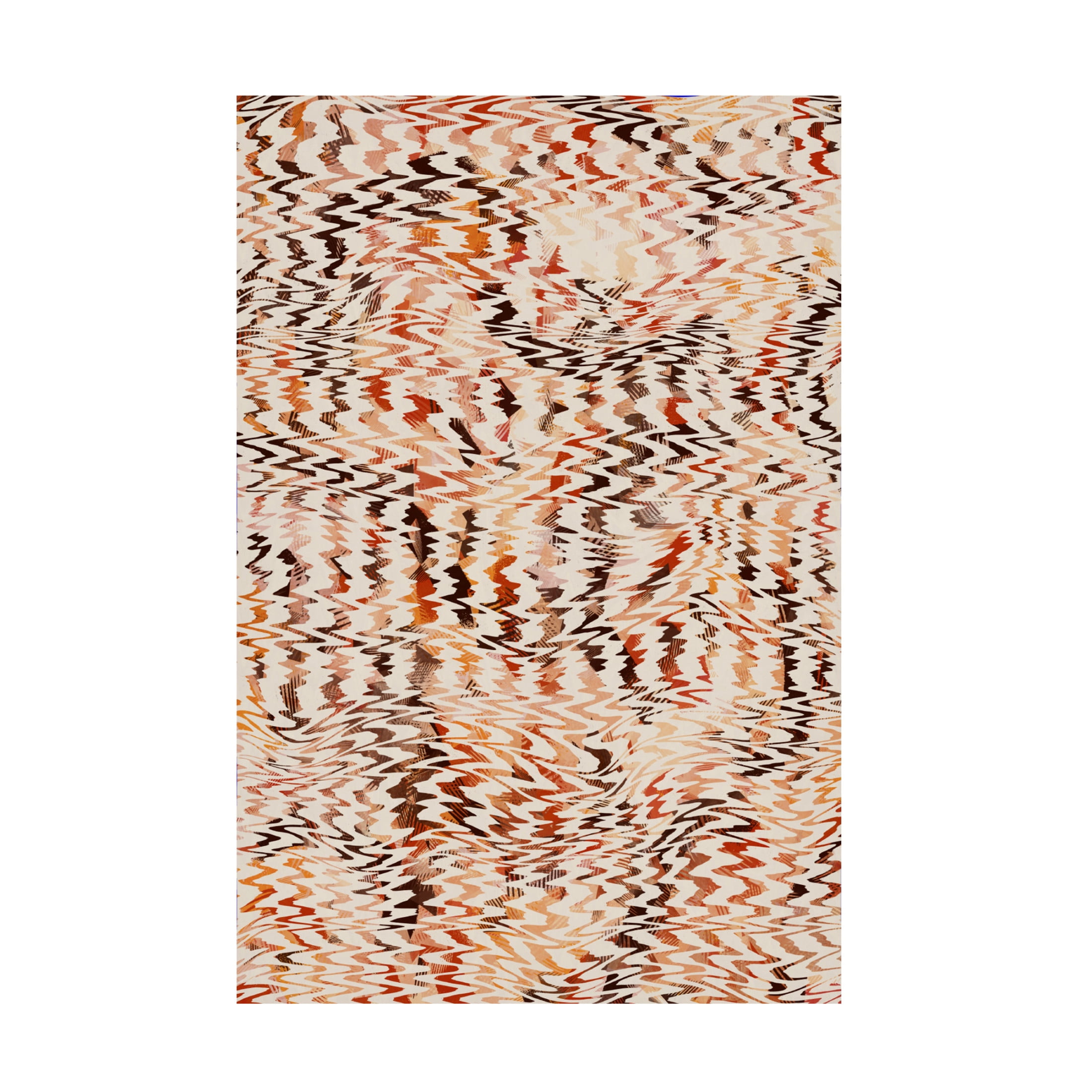 Canvas Wall Art - Treechild 'Ethno Zig Zag Pattern' Wall Art for Living Room, Bedroom, or Office D?cor by Trademark Fine Art - 16 x 24 Inches