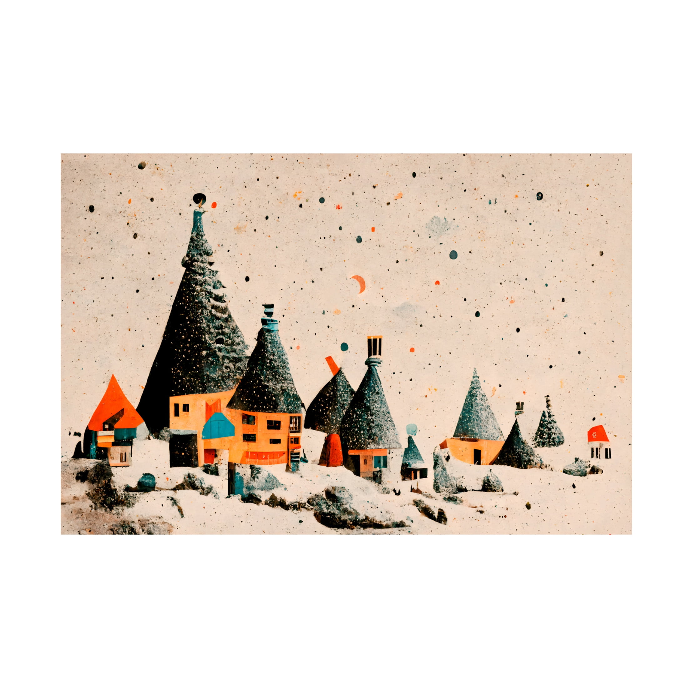 Canvas Wall Art - Treechild 'Fairy Village' Wall Art for Living Room, Bedroom, or Office D?cor by Trademark Fine Art - 19 x 12 Inches