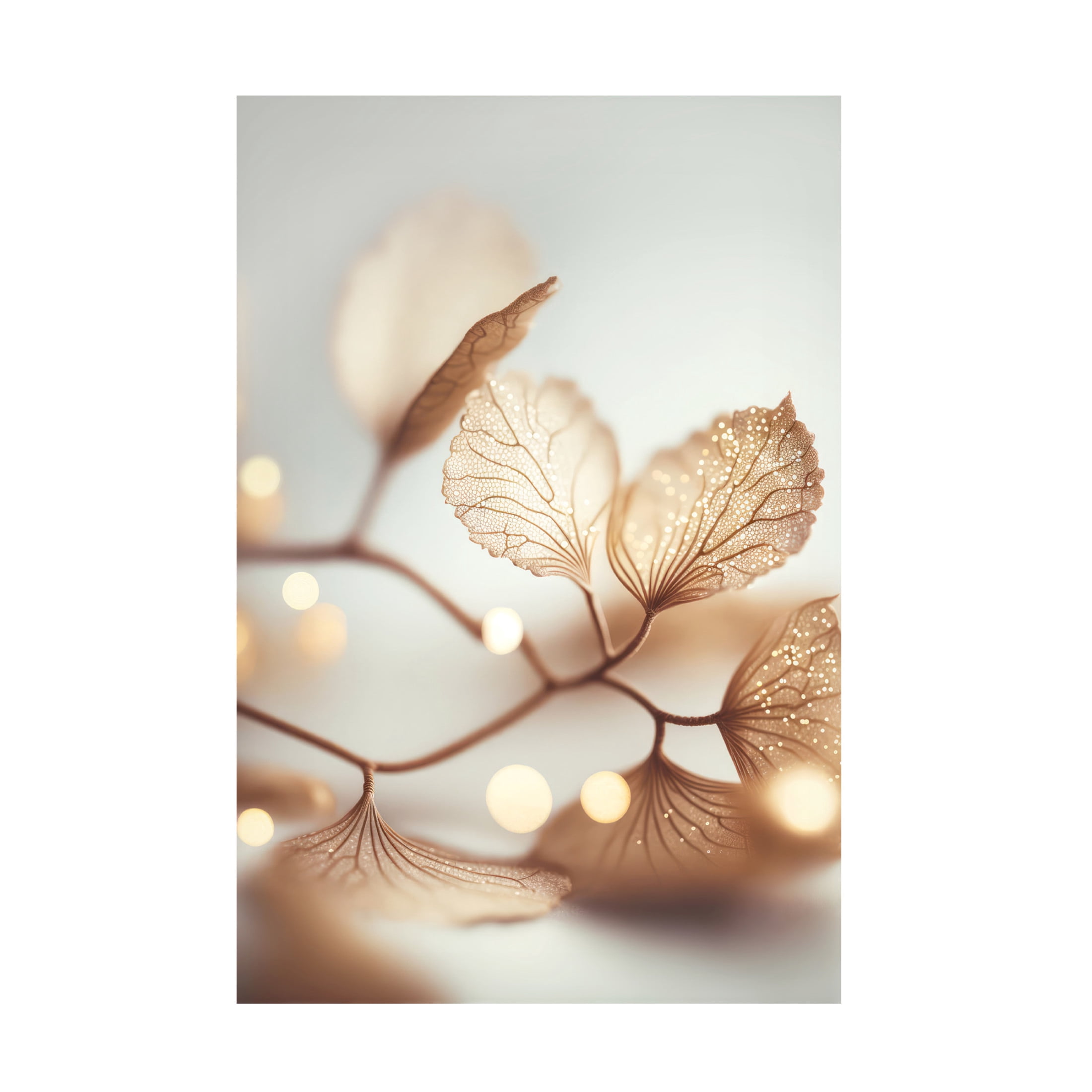 Canvas Wall Art - Treechild 'Filigree Leafs' Wall Art for Living Room, Bedroom, or Office D?cor by Trademark Fine Art - 30 x 47 Inches