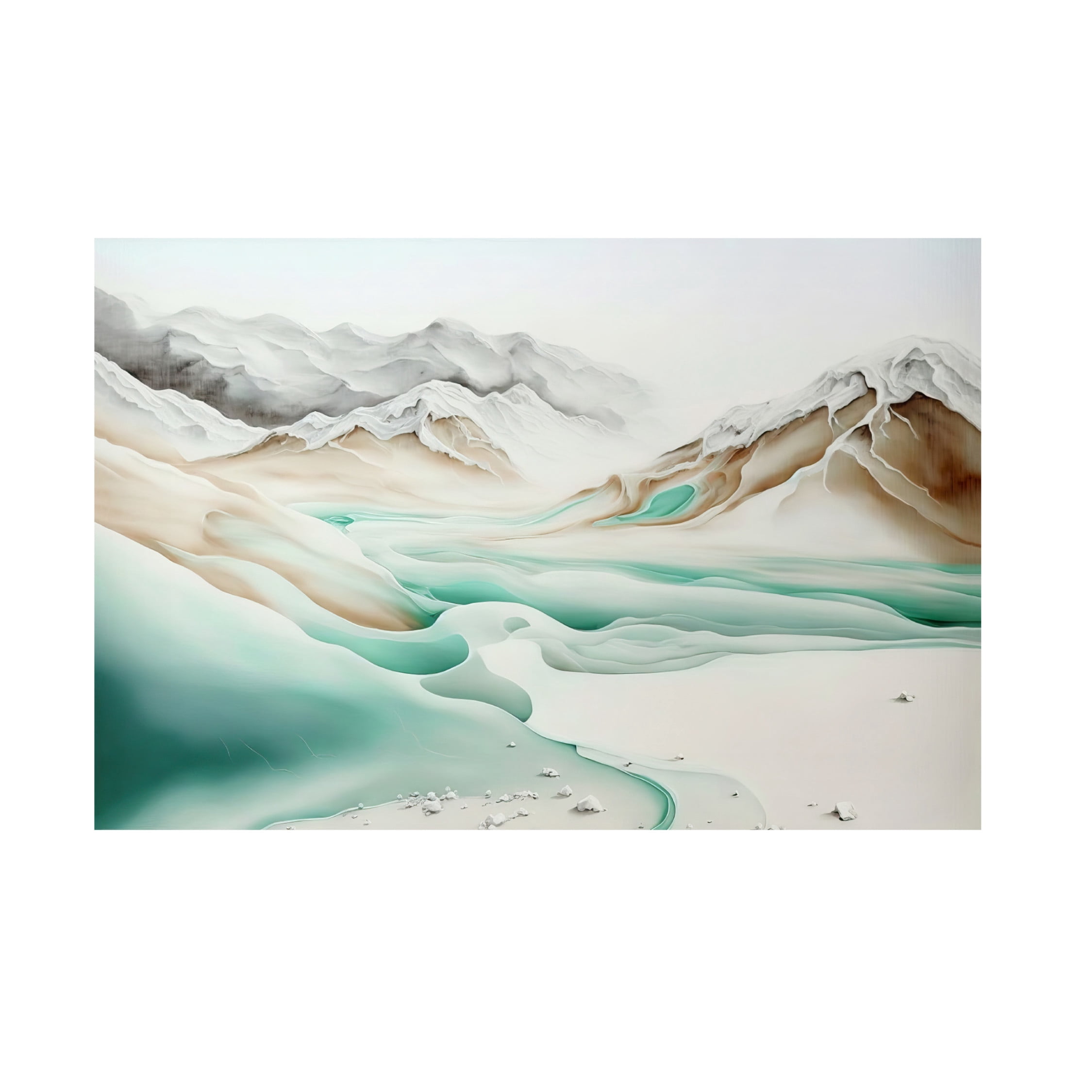 Canvas Wall Art - Treechild 'Frozen Landscape' Wall Art for Living Room, Bedroom, or Office D?cor by Trademark Fine Art - 19 x 12 Inches